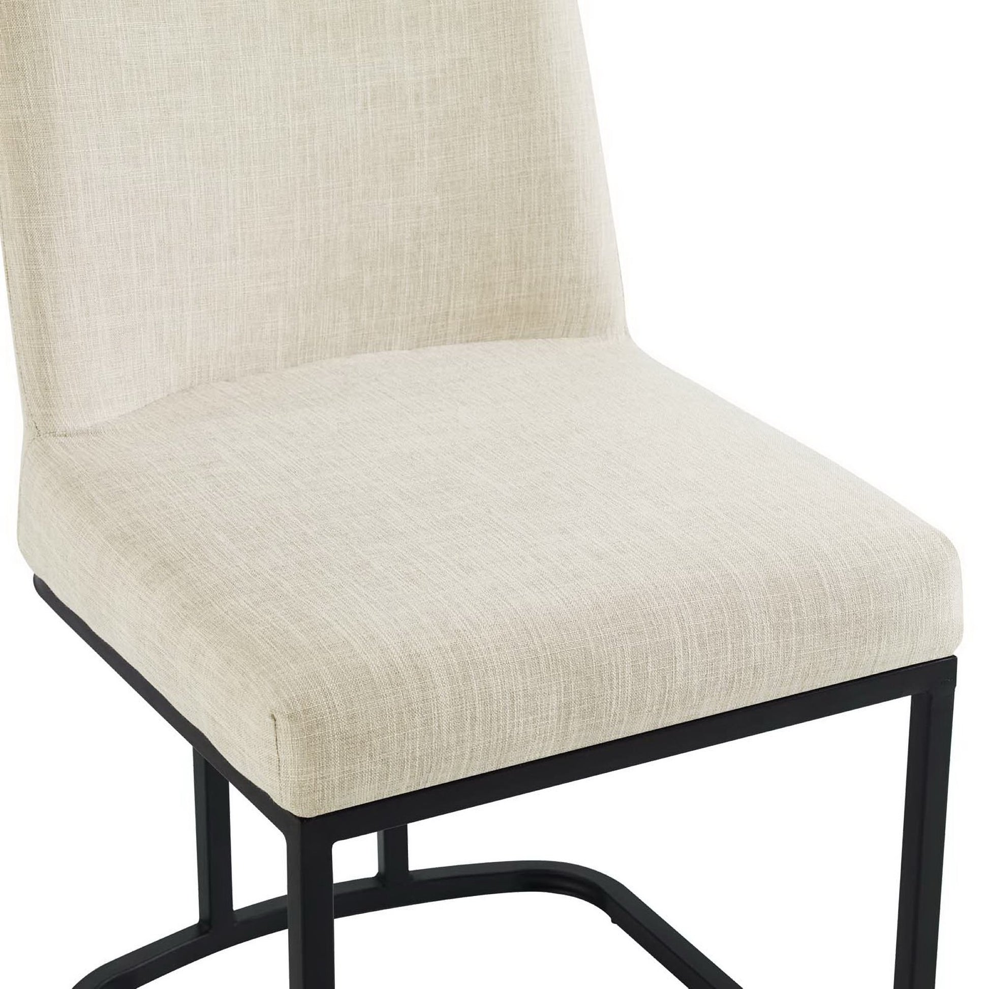 Amplify Sled Base Upholstered Fabric Dining Side Chair