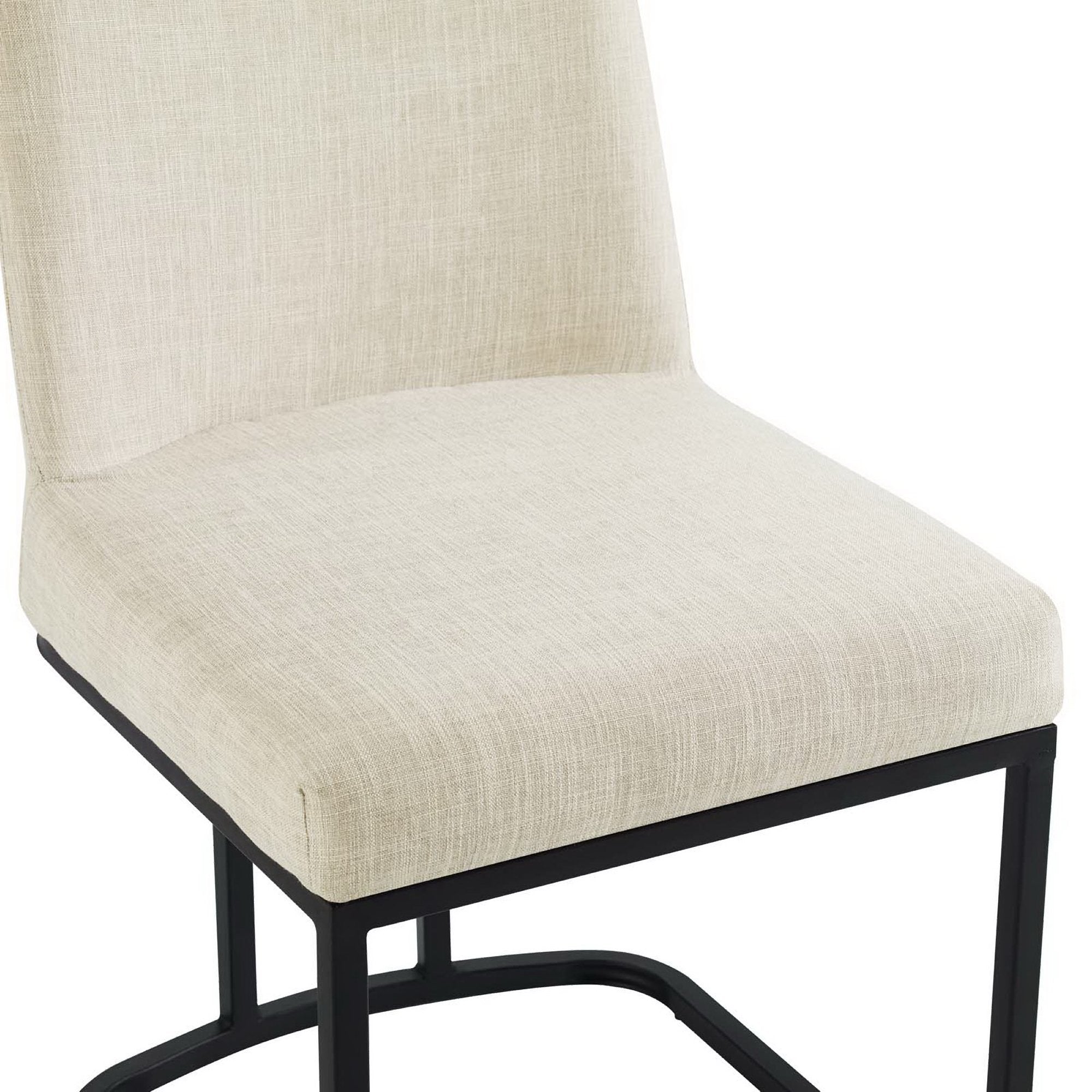 Amplify Sled Base Upholstered Fabric Dining Side Chair