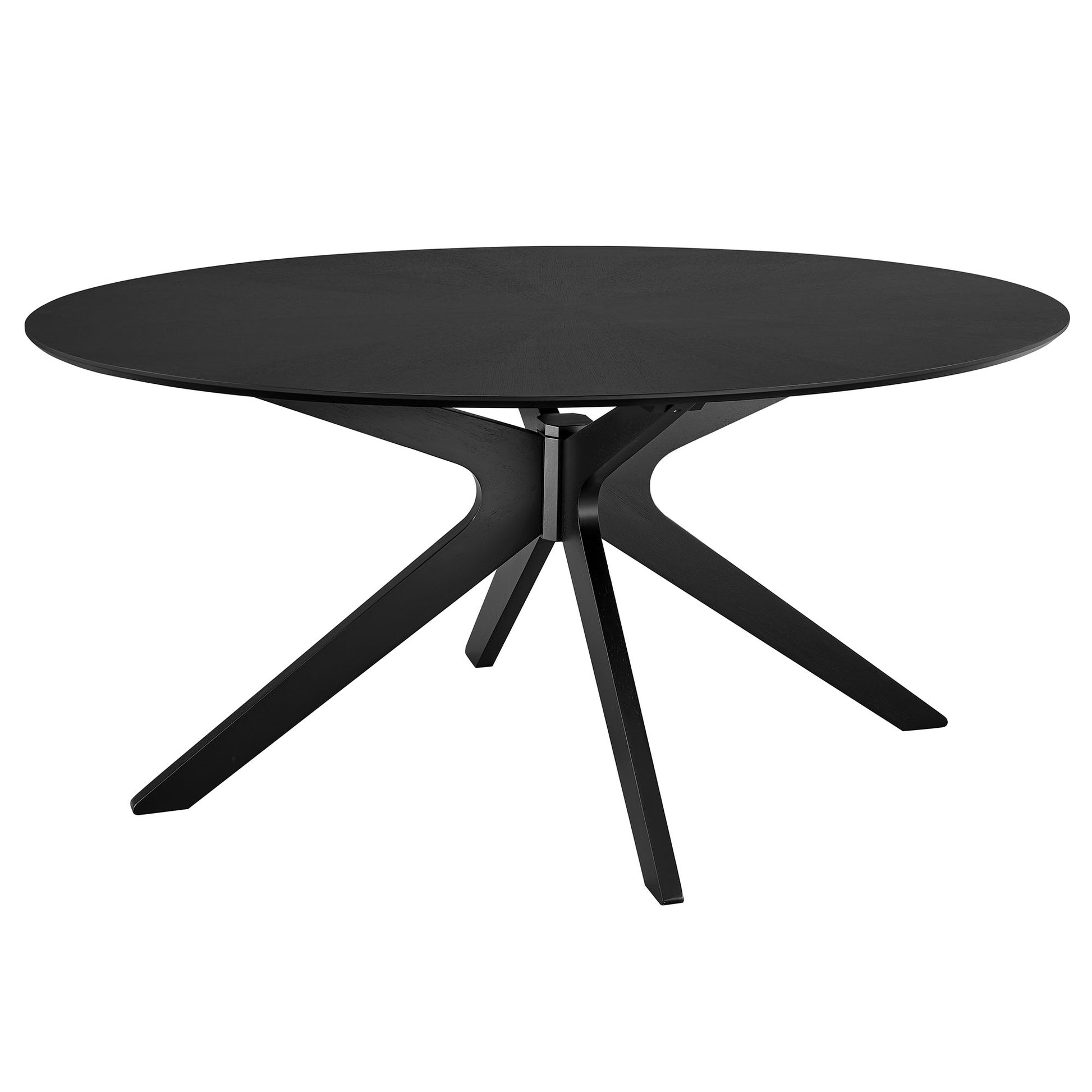 Crossroads Wood Dining Table - Black