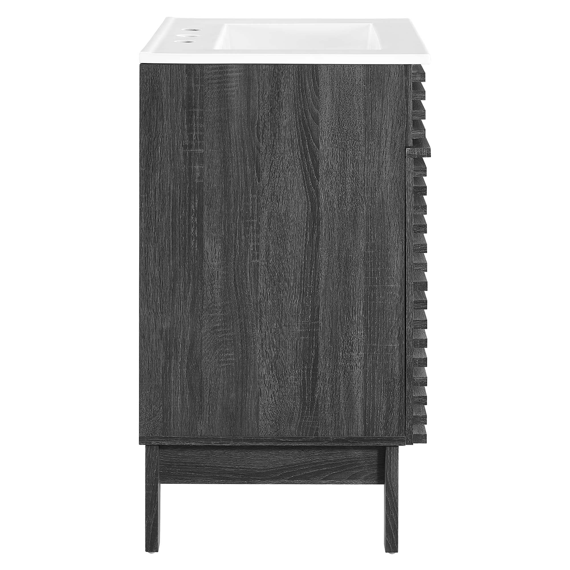 Render 18" and 24" Bathroom Vanities with White Basin Included