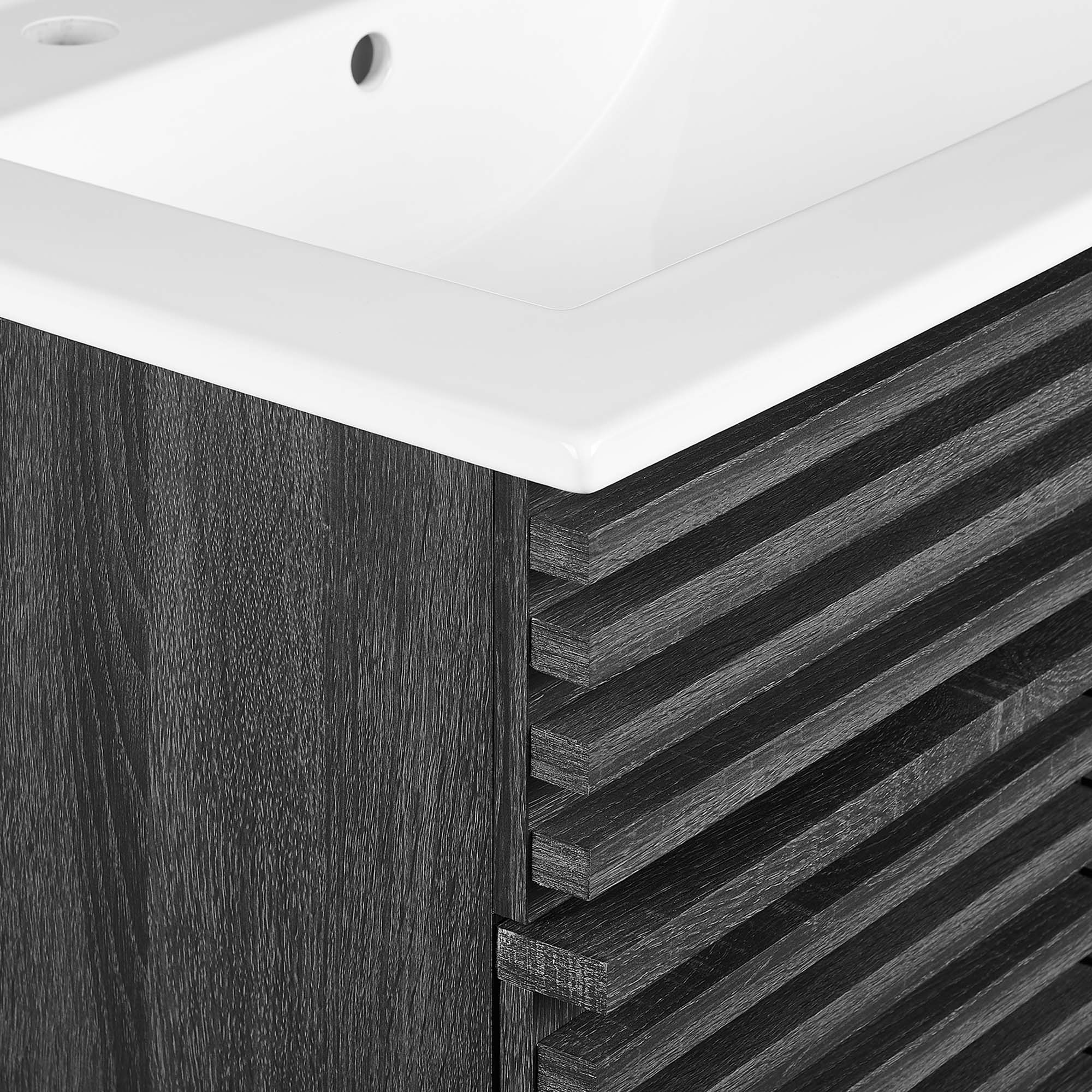 Render 18" and 24" Bathroom Vanities with White Basin Included