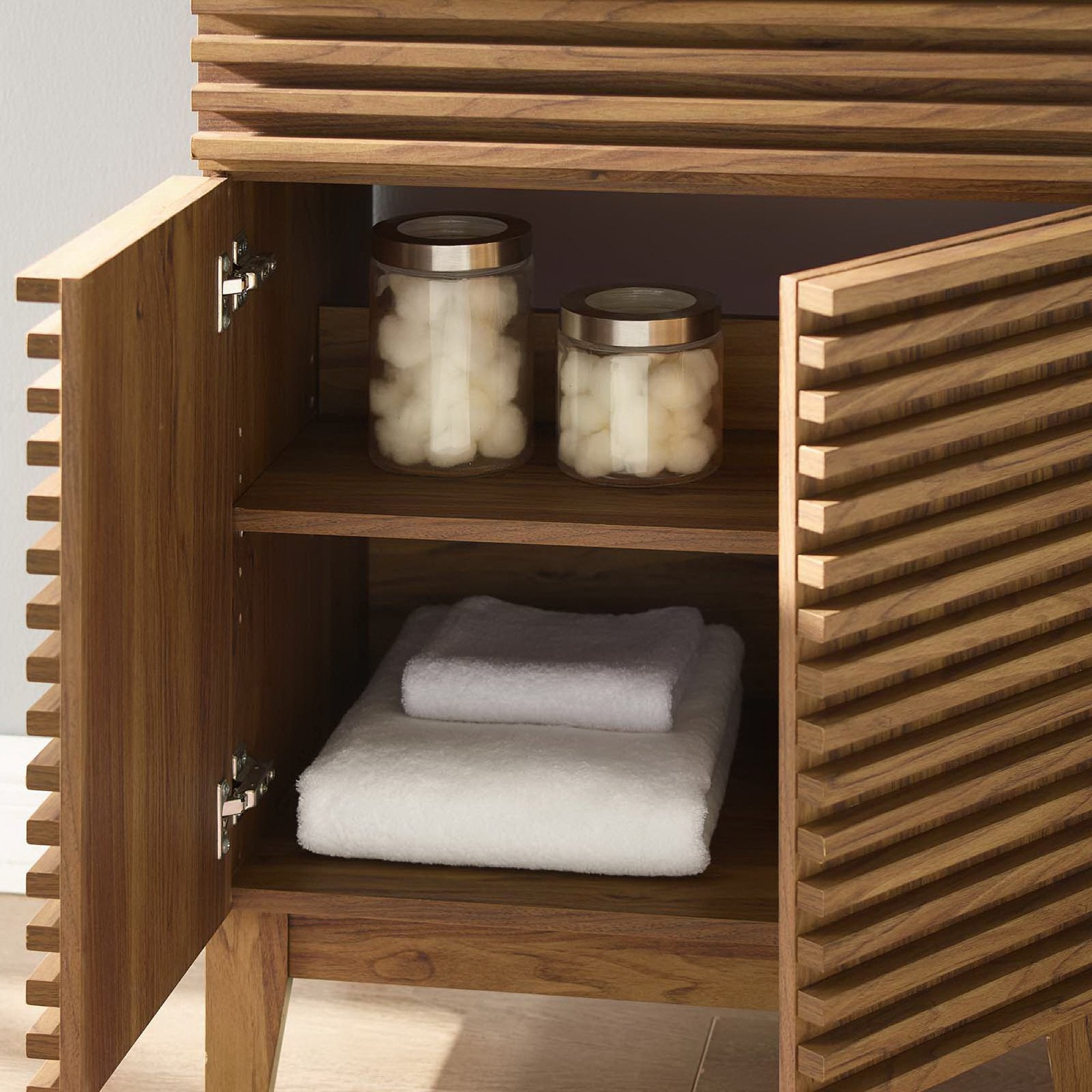 Render 18" and 24" Bathroom Vanities with White Basin Included