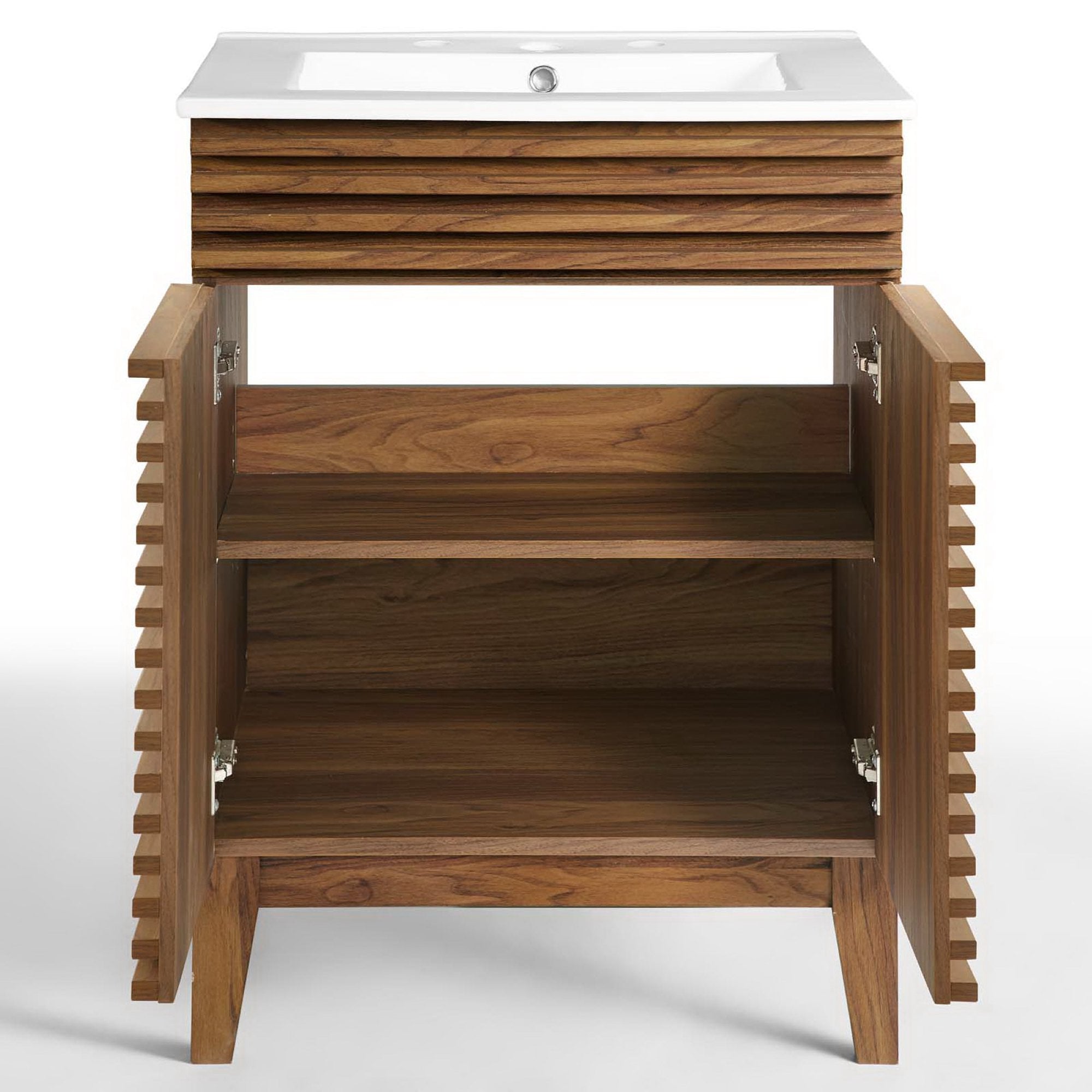 Render 18" and 24" Bathroom Vanities with White Basin Included