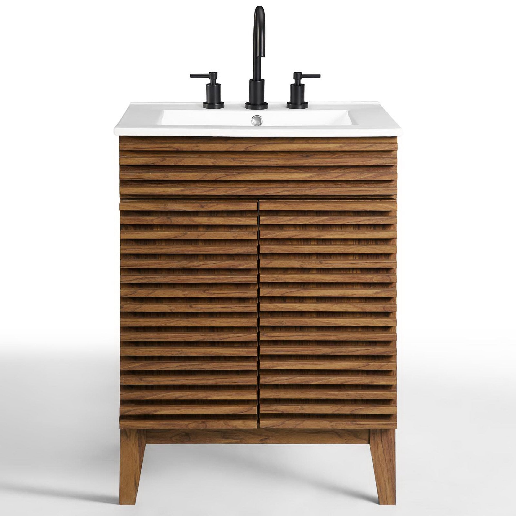 Render 18" and 24" Bathroom Vanities with White Basin Included