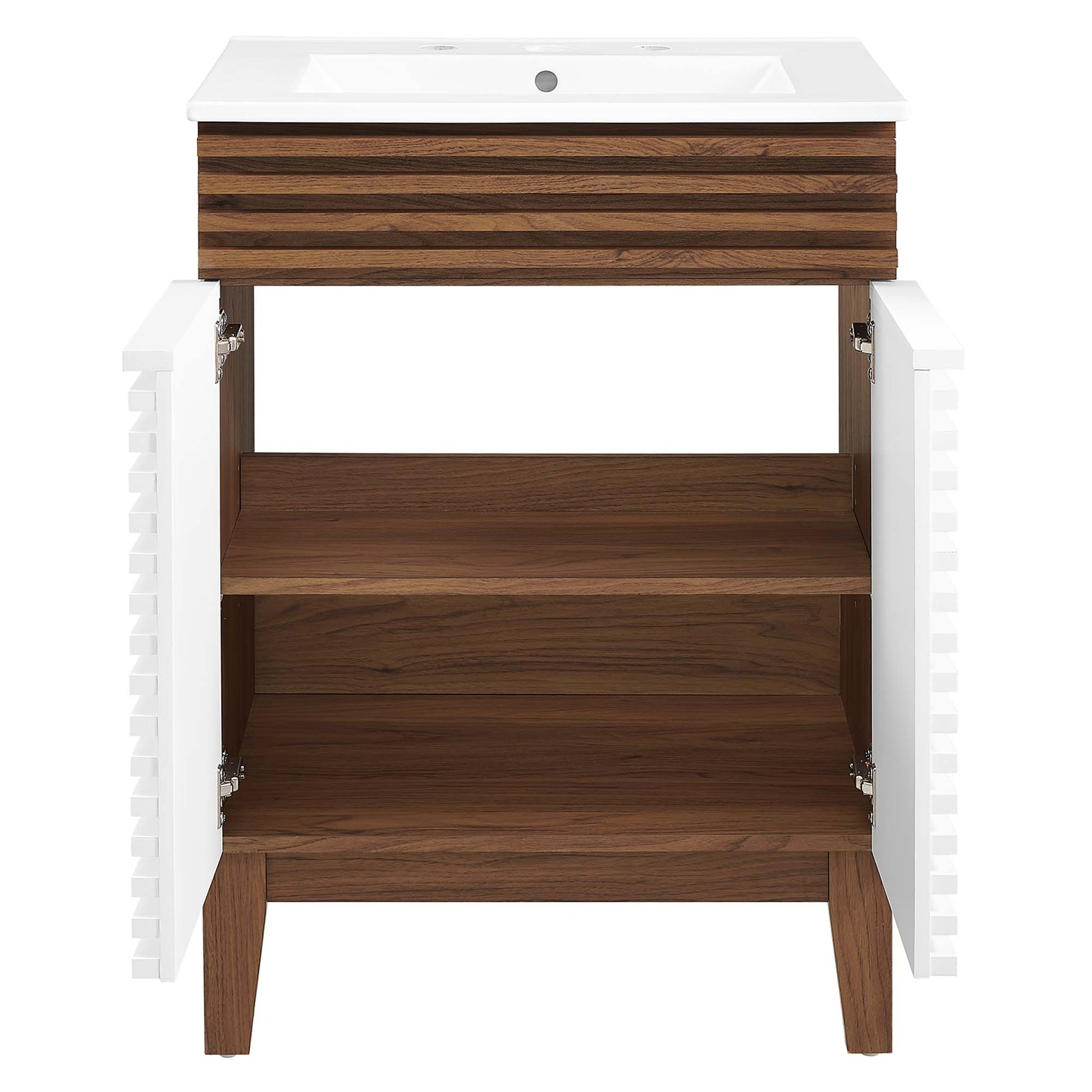 Render 18" and 24" Bathroom Vanities with White Basin Included