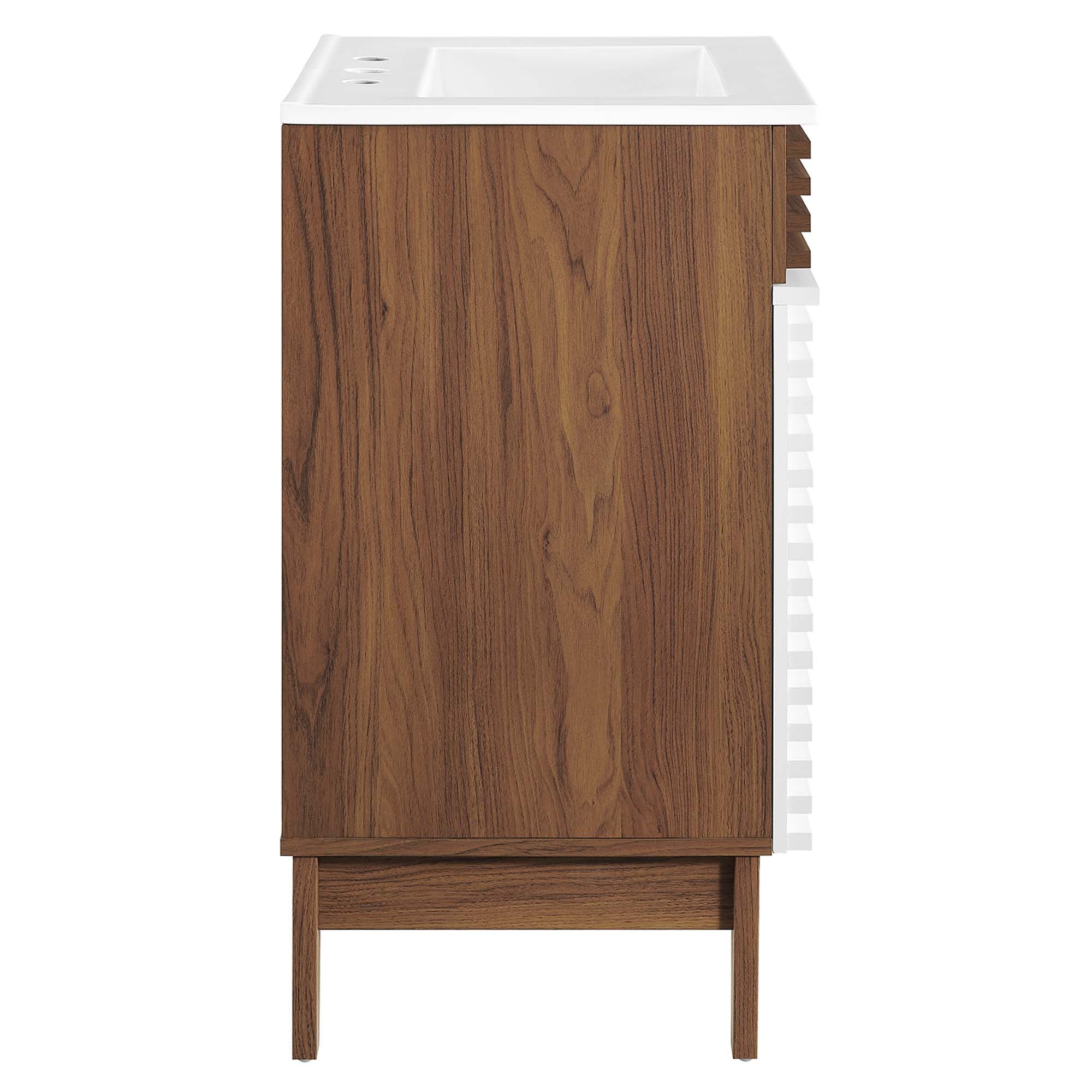 Render 18" and 24" Bathroom Vanities with White Basin Included