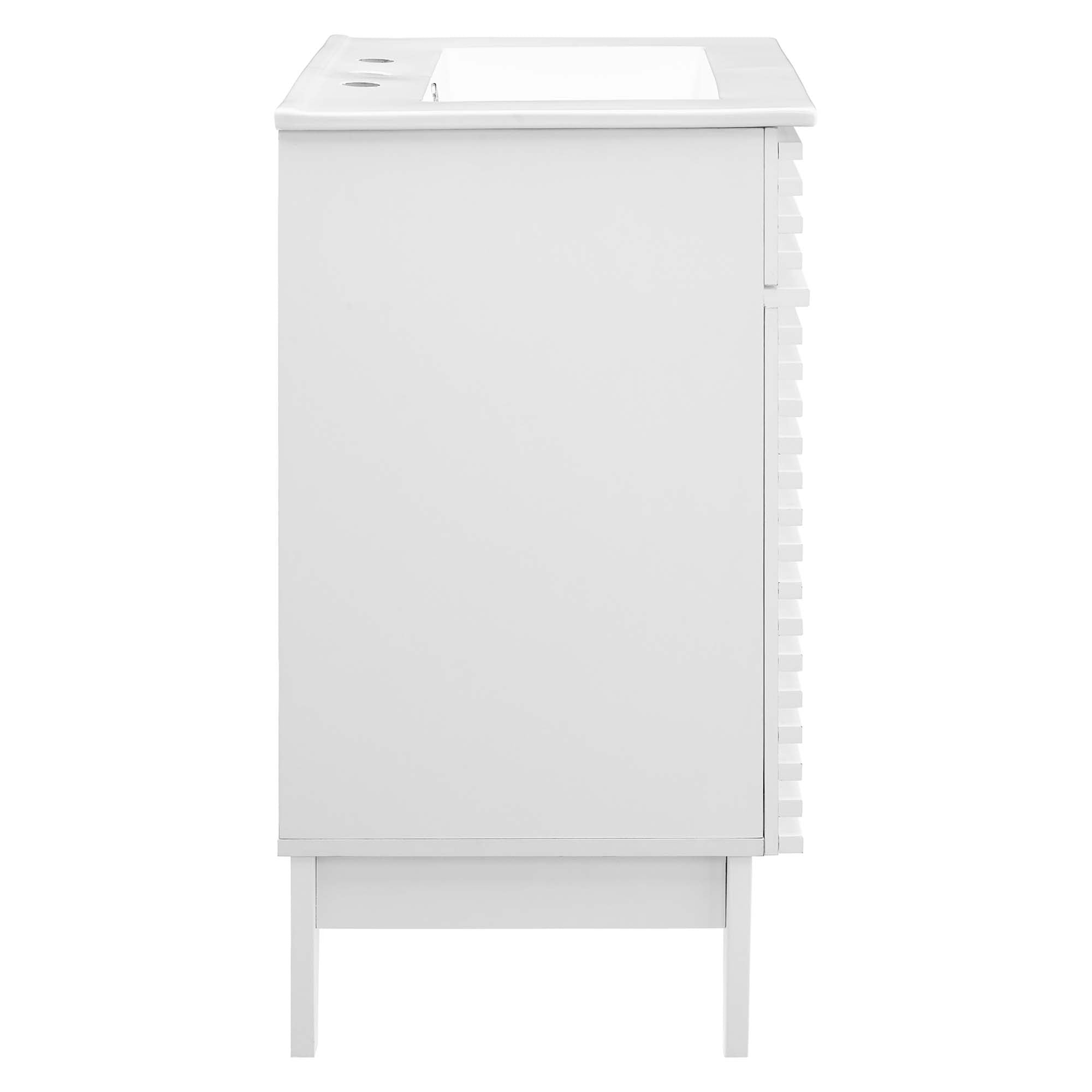 Render 18" and 24" Bathroom Vanities with White Basin Included