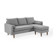Revive Upholstered Right or Left Sectional Sofa - Light Gray