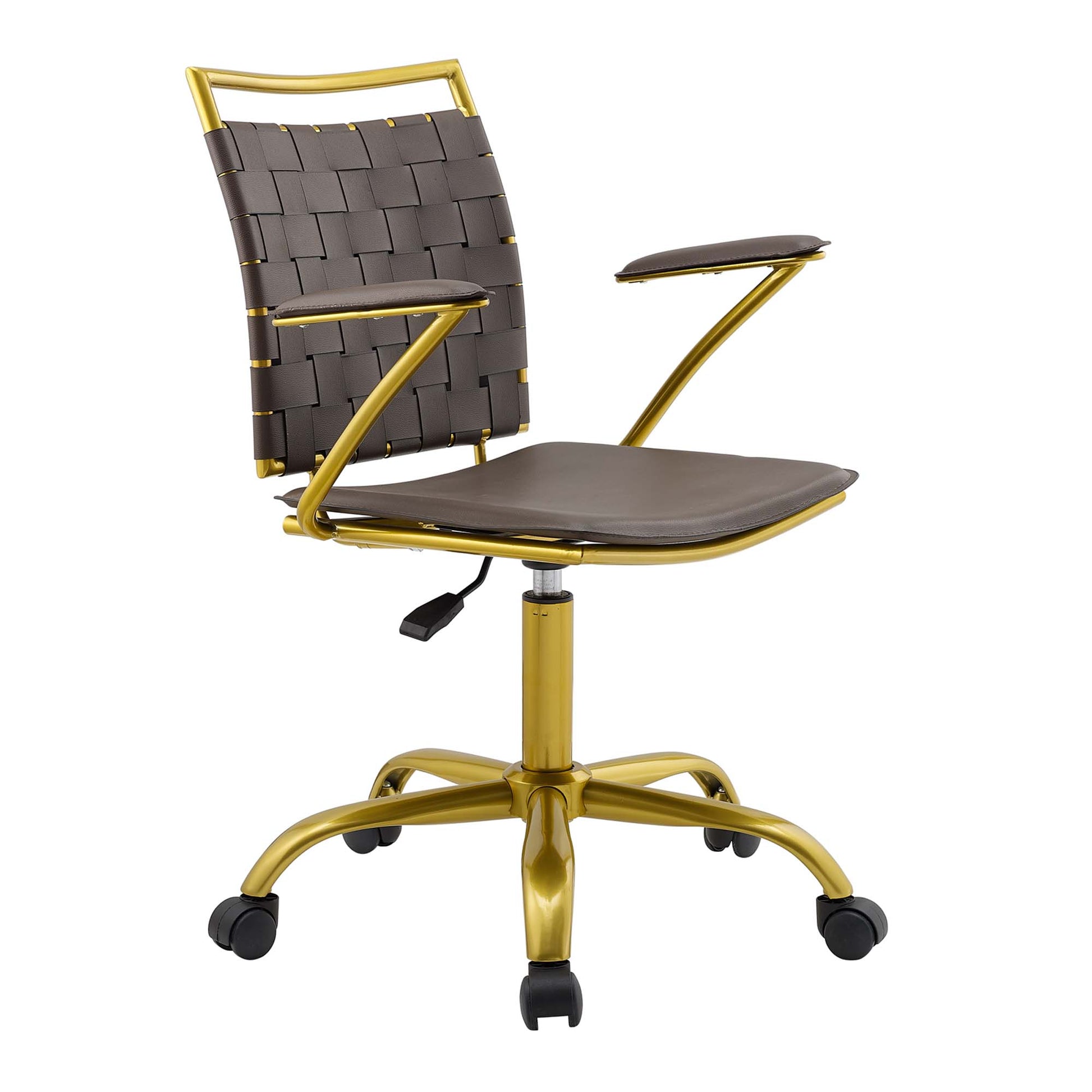 Fuse Faux Leather Office Chair - Brown