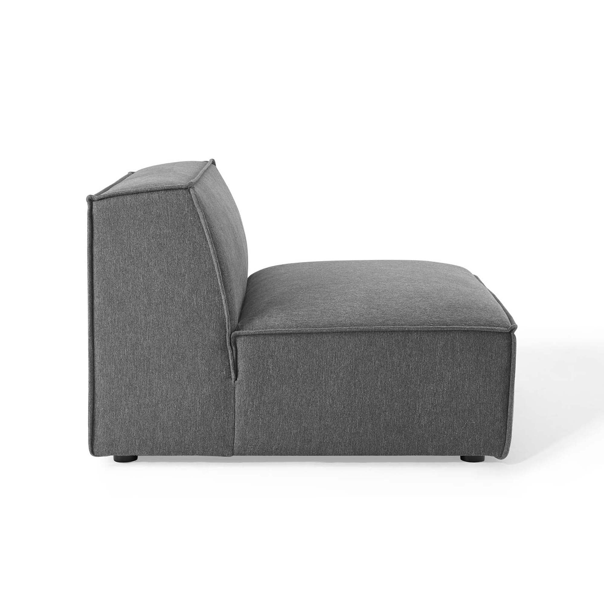 Restore Sectional Sofa Armless Chair - White
