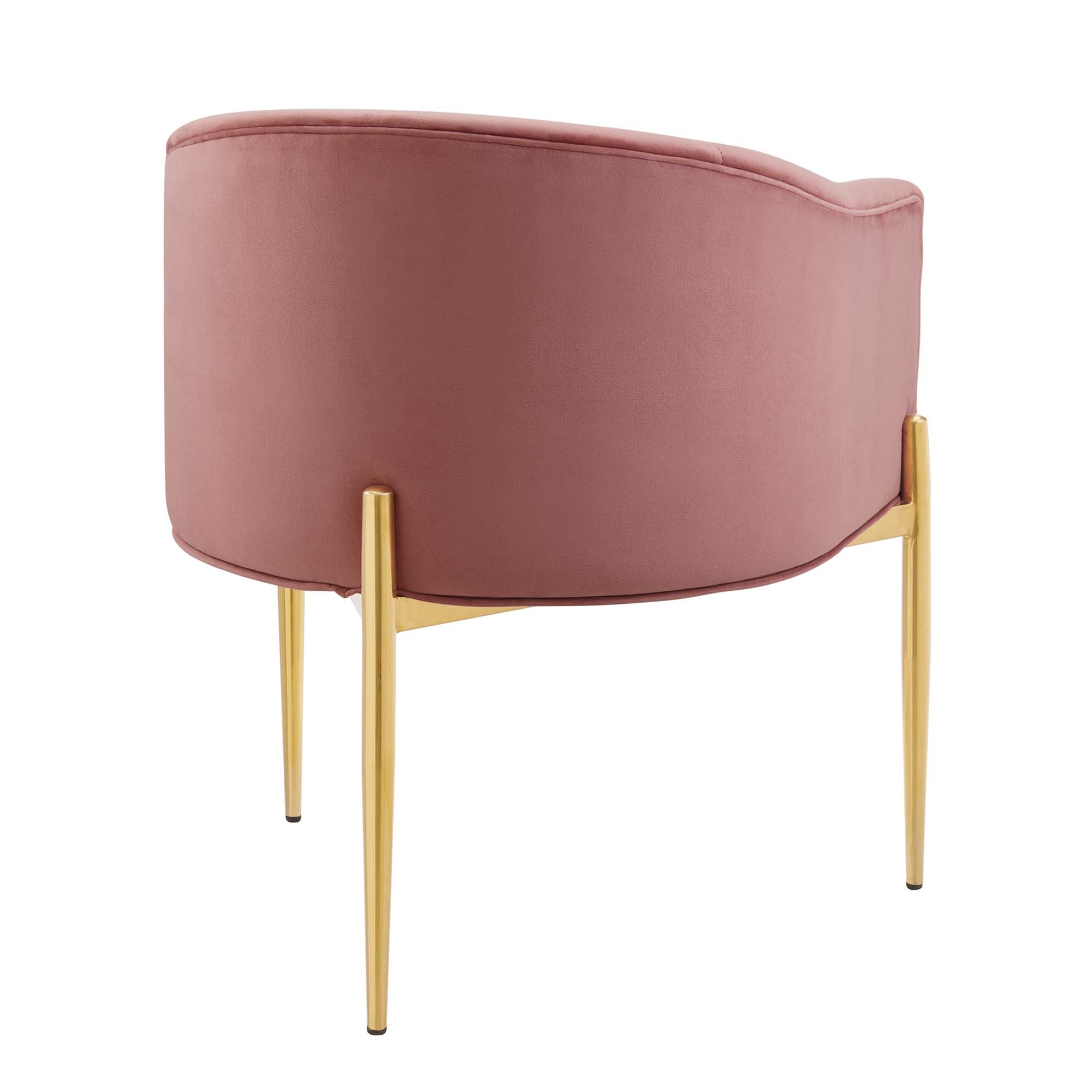 Savour Tufted Performance Velvet Accent Chair - Light Gray