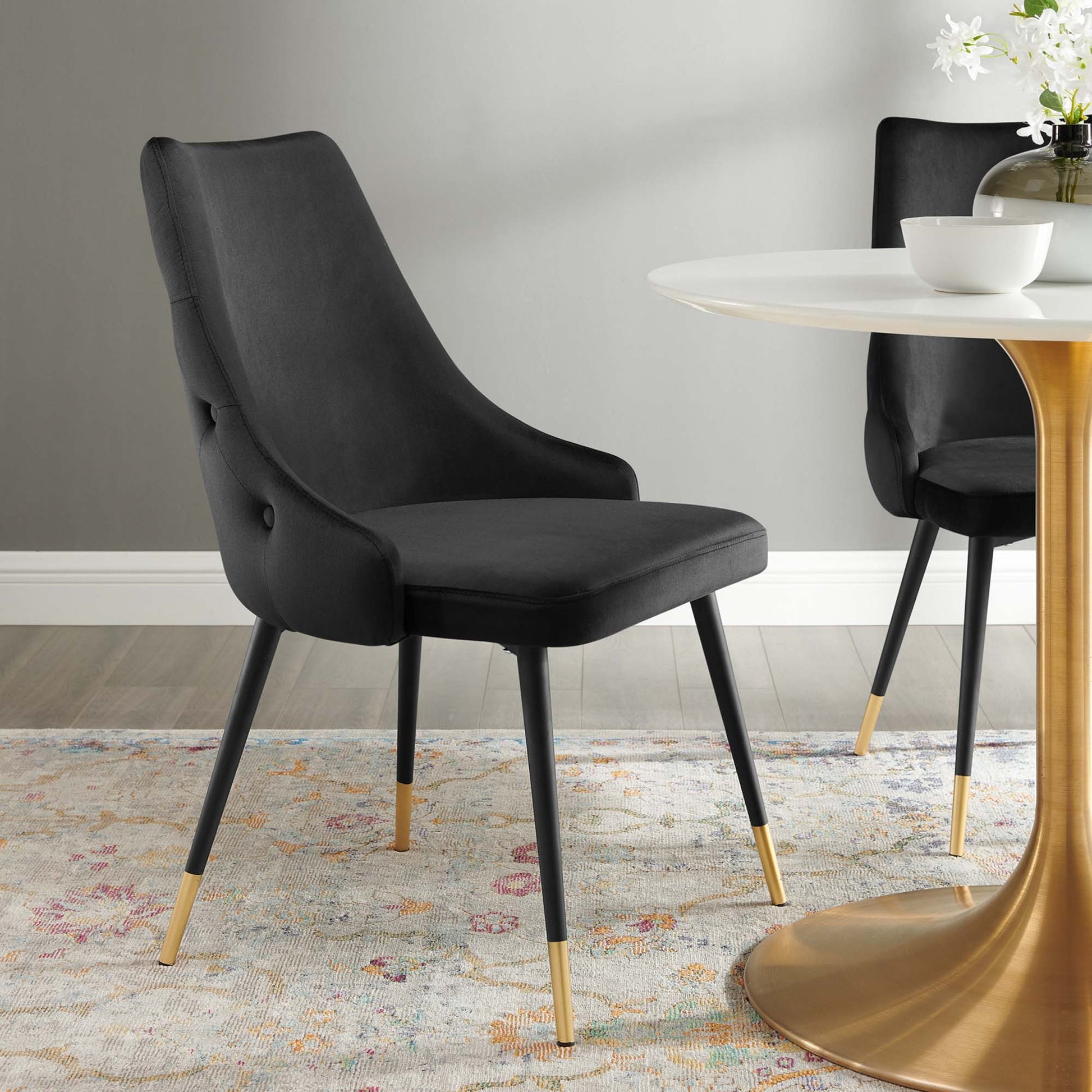 Adorn Tufted Performance Velvet Dining Side Chair - Pink