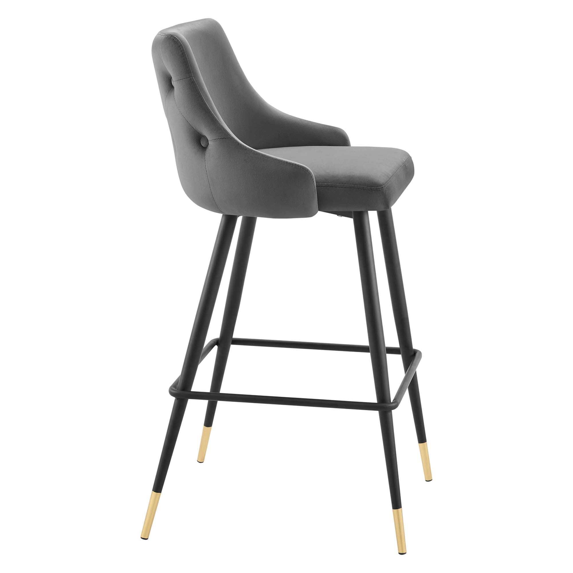 Adorn Performance Velvet Bar Stool - Navy