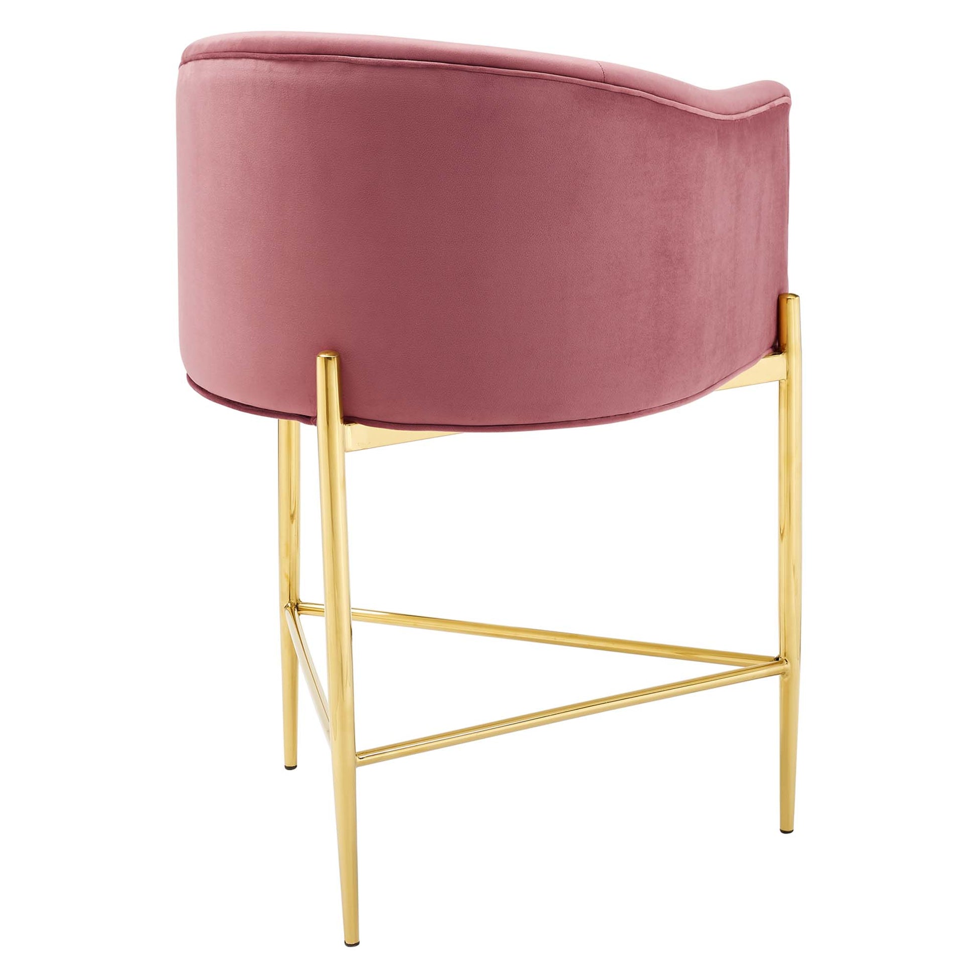 Savour Tufted Counter Stool - Pink