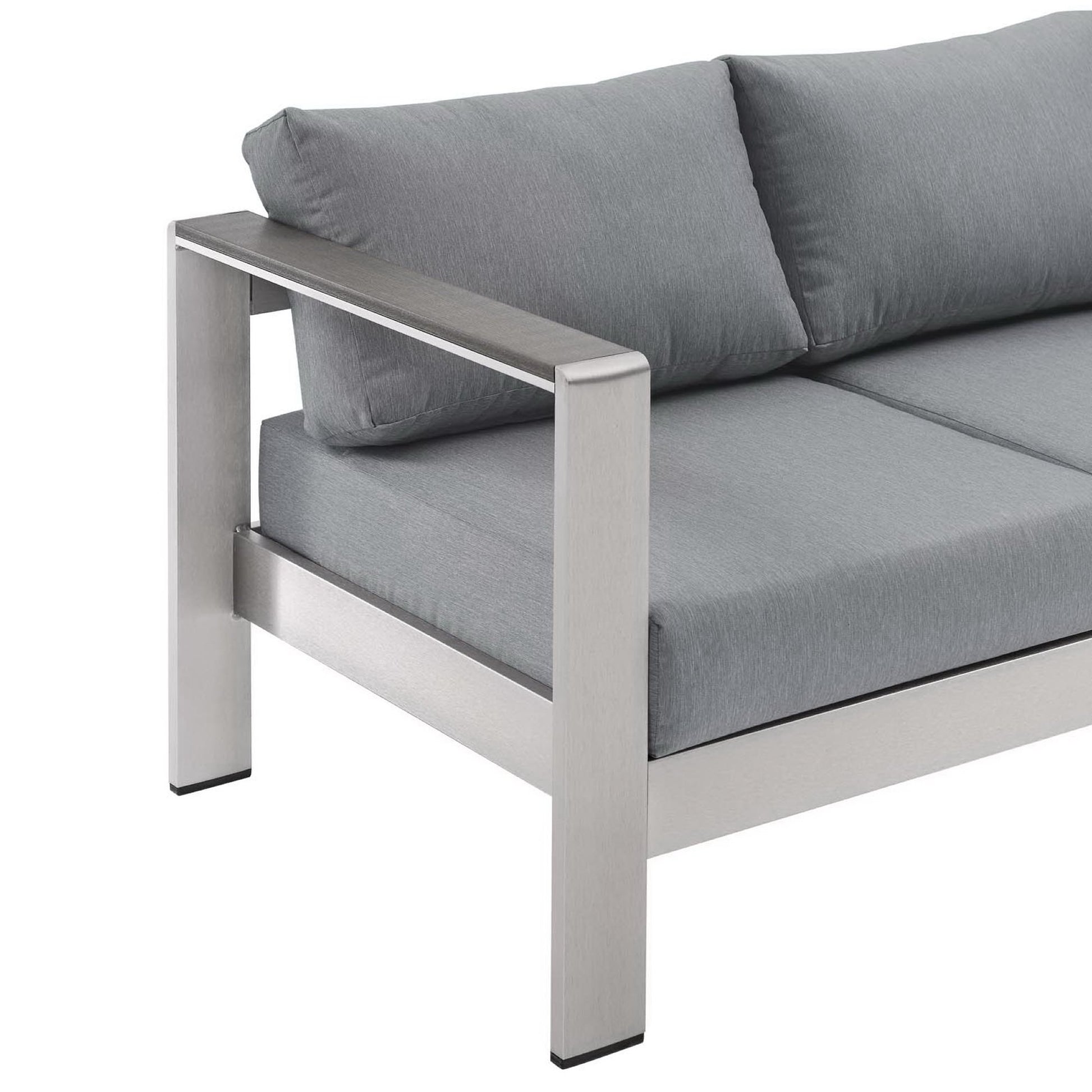 Shore Outdoor Patio Aluminum Sofa