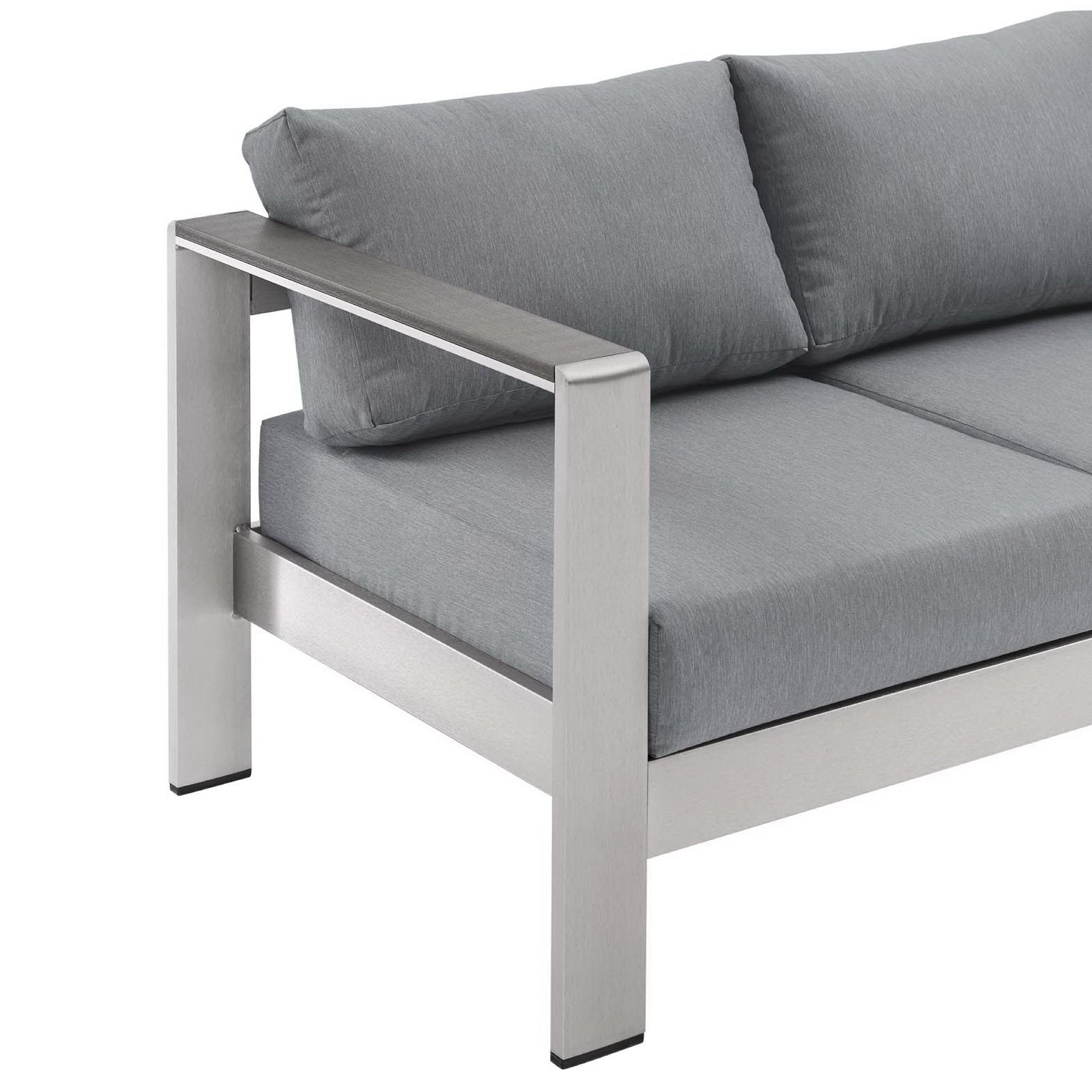 Shore Outdoor Patio Aluminum Sofa