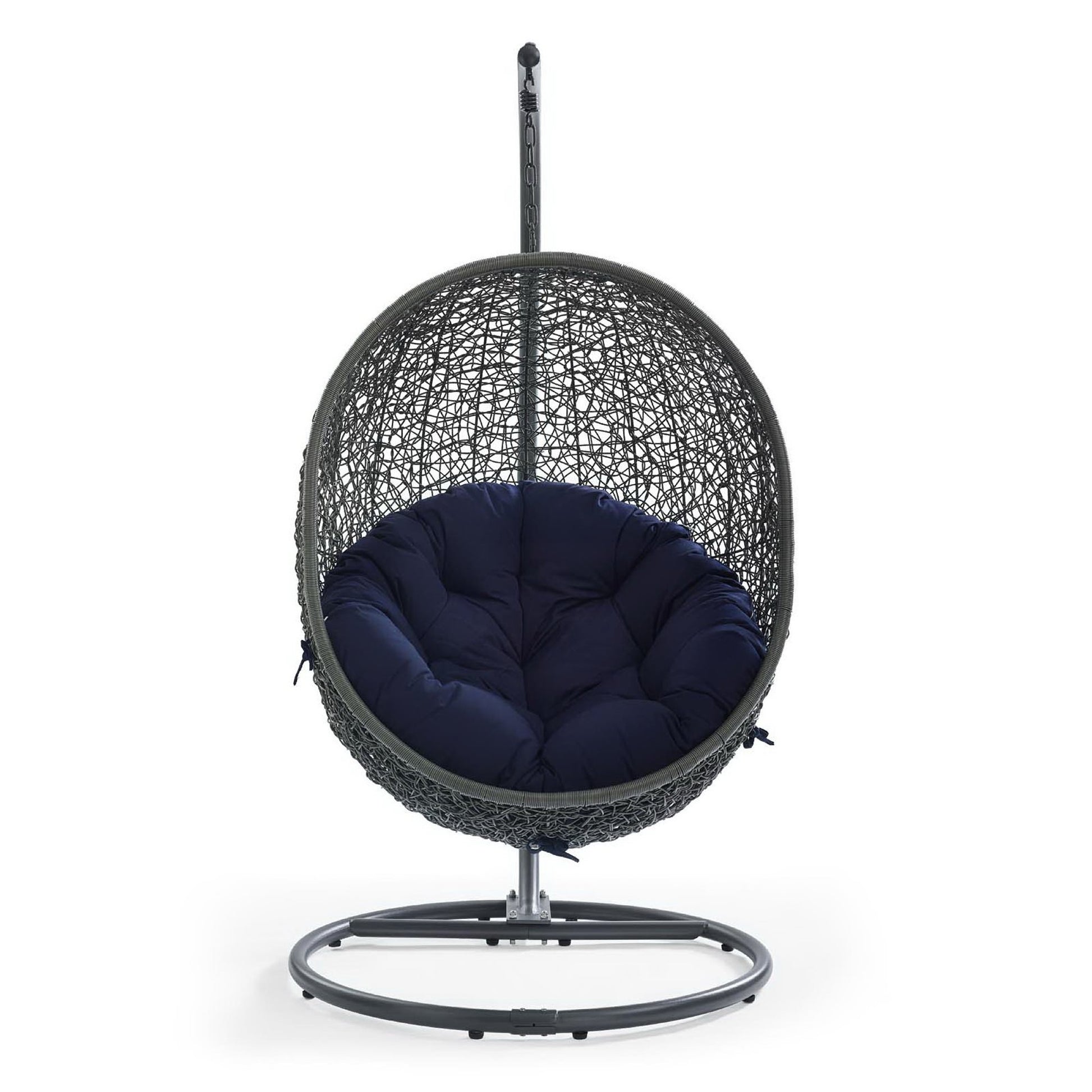 Hide Outdoor Patio Sunbrella® Swing Chair With Stand