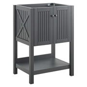 Steam 23" Bathroom Vanity Cabinet (Sink Basin Not Included) - Gray