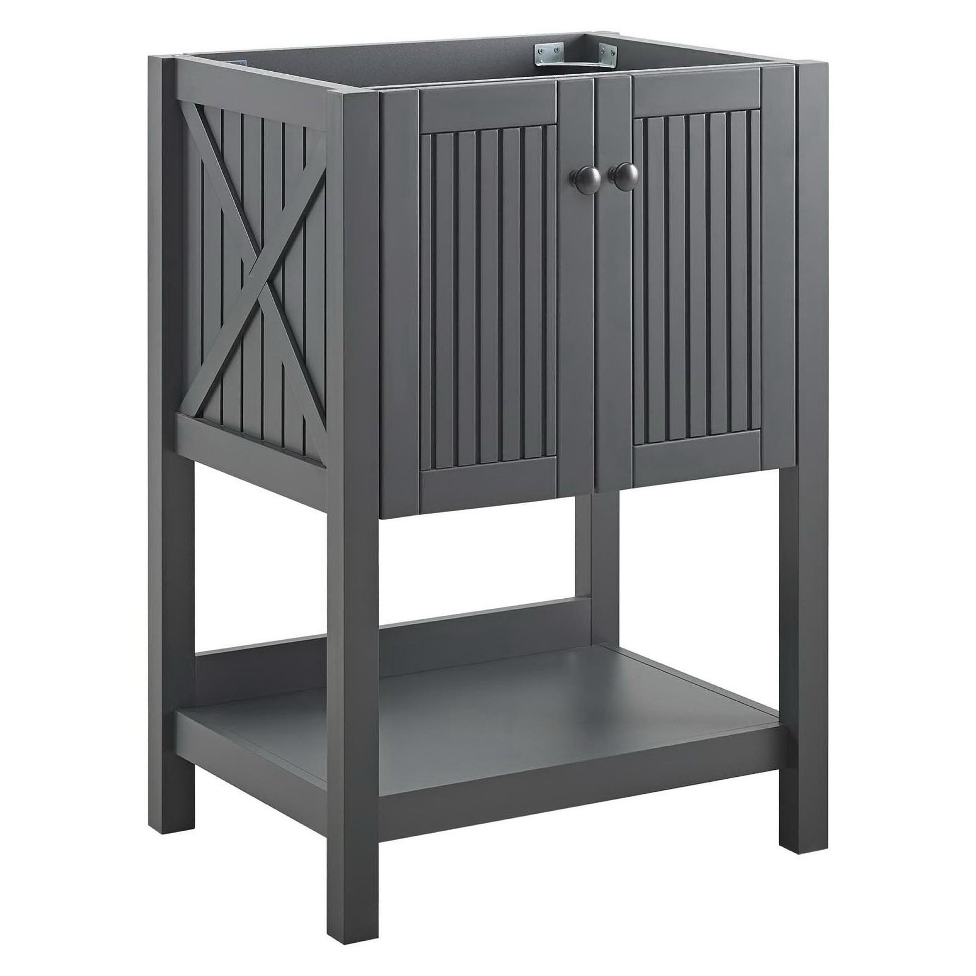 Steam 23" Bathroom Vanity Cabinet (Sink Basin Not Included) - Gray
