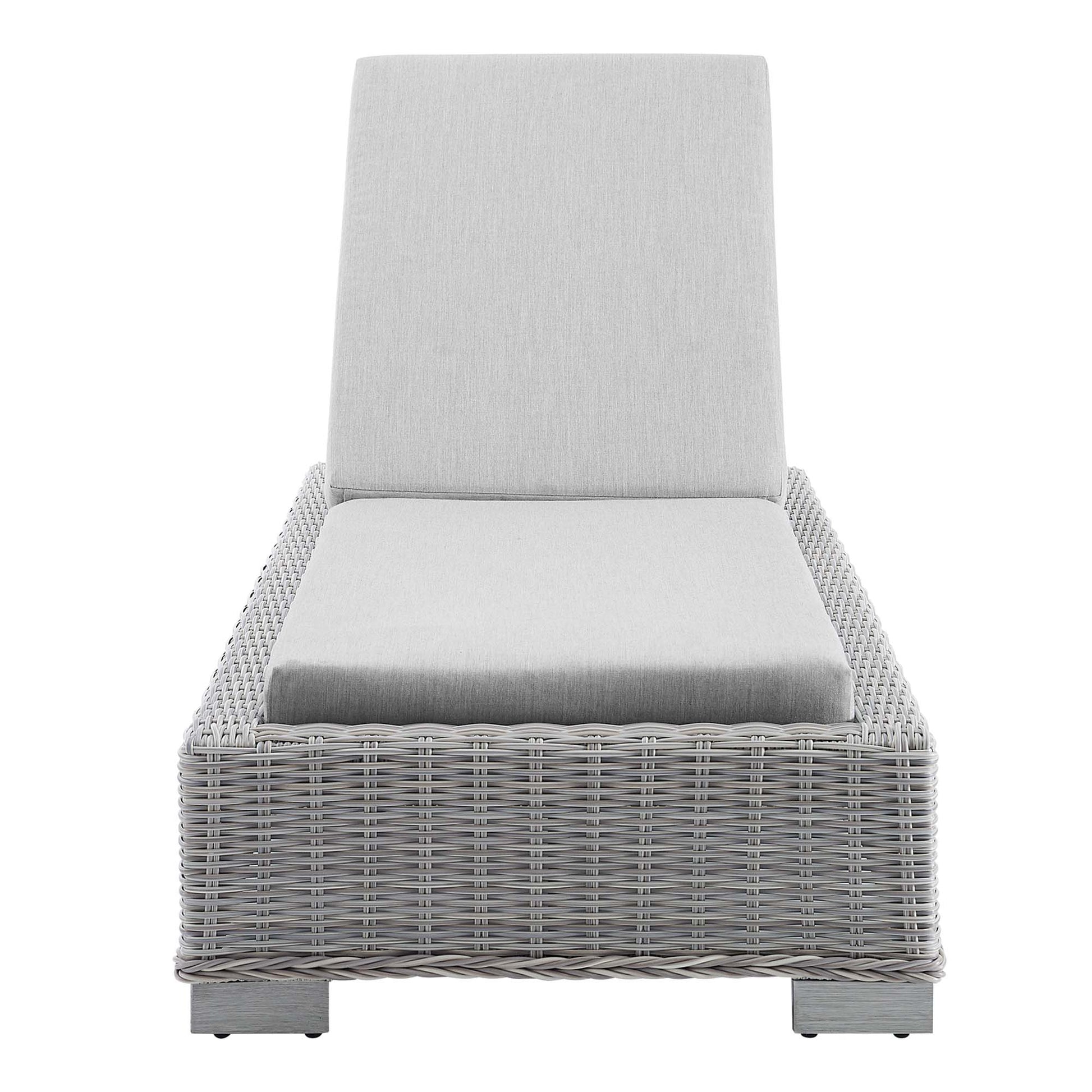 Conway Sunbrella® Outdoor Wicker Rattan Chaise Lounge