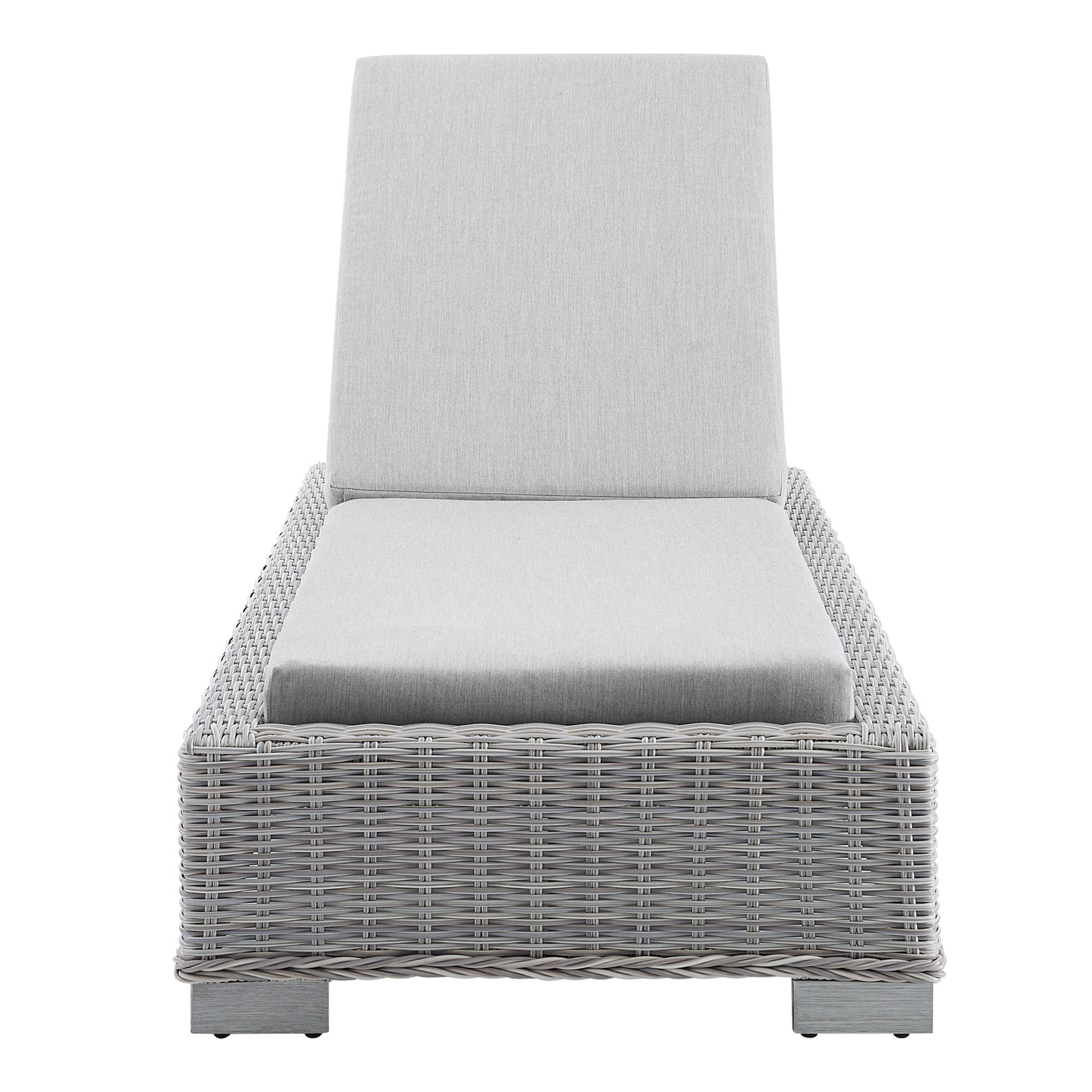 Conway Sunbrella® Outdoor Wicker Rattan Chaise Lounge