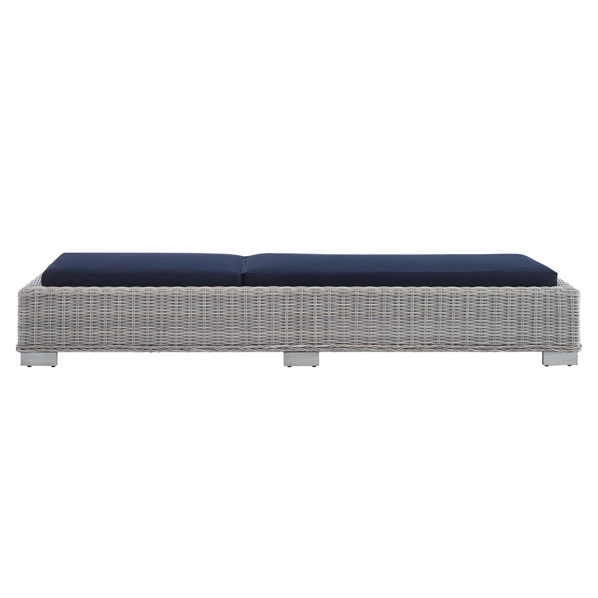 Conway Sunbrella® Outdoor Wicker Rattan Chaise Lounge