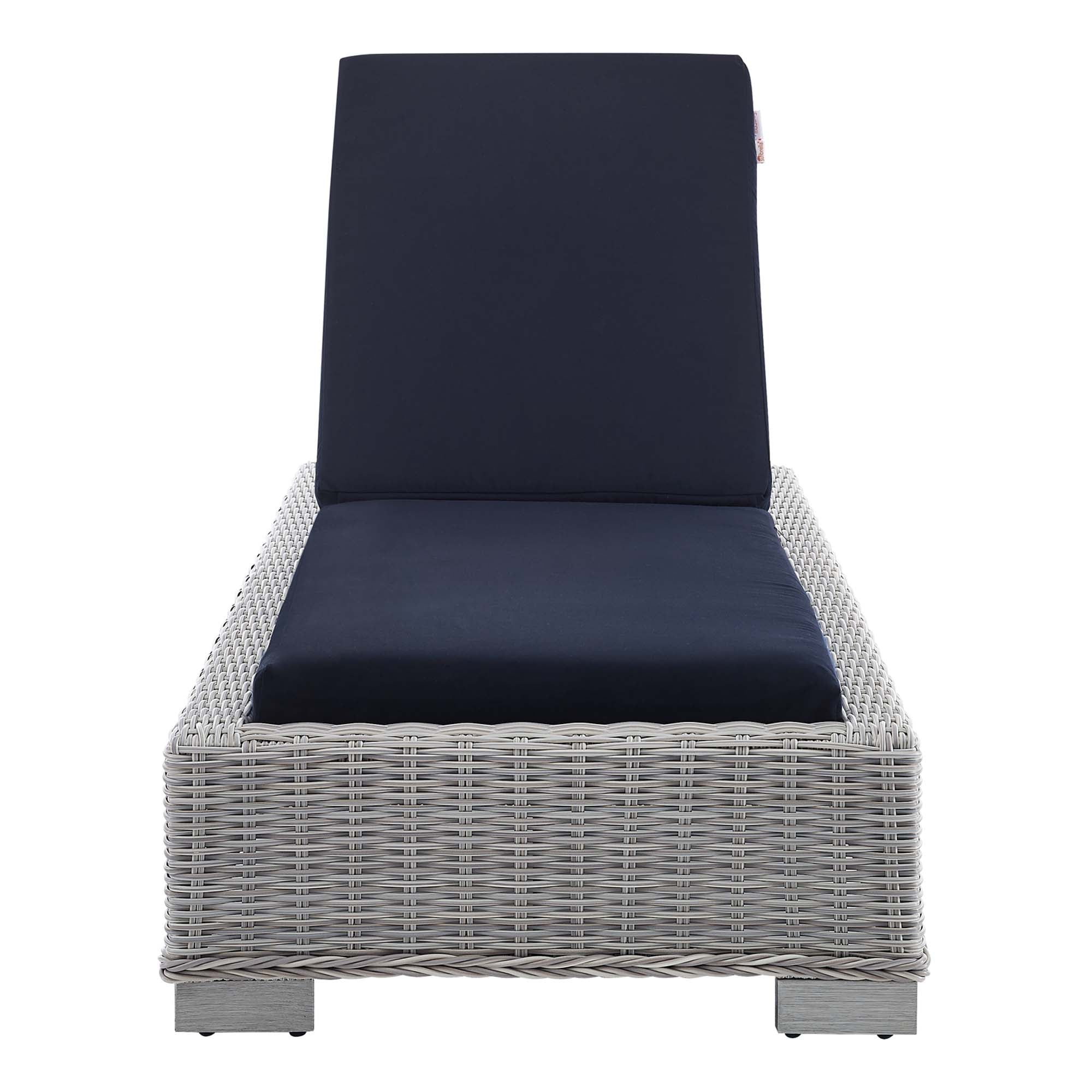 Conway Sunbrella® Outdoor Wicker Rattan Chaise Lounge