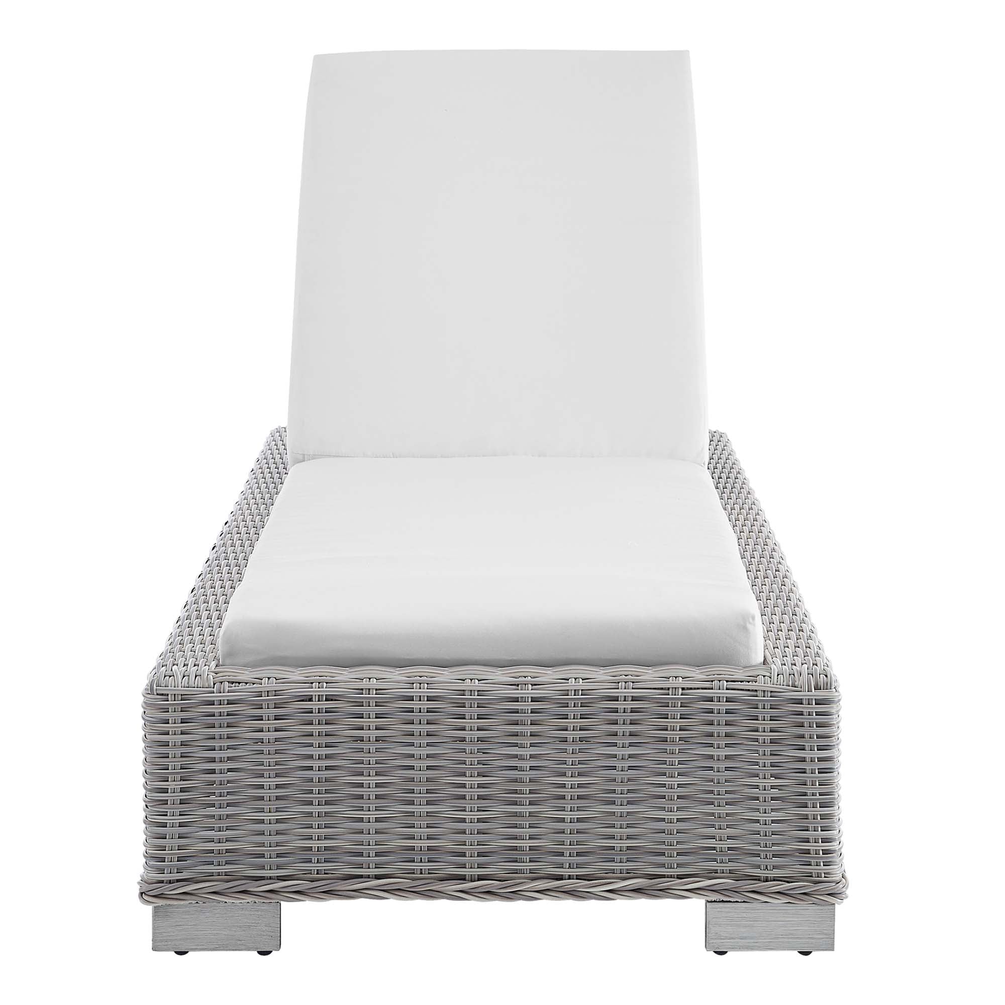 Conway Sunbrella® Outdoor Wicker Rattan Chaise Lounge