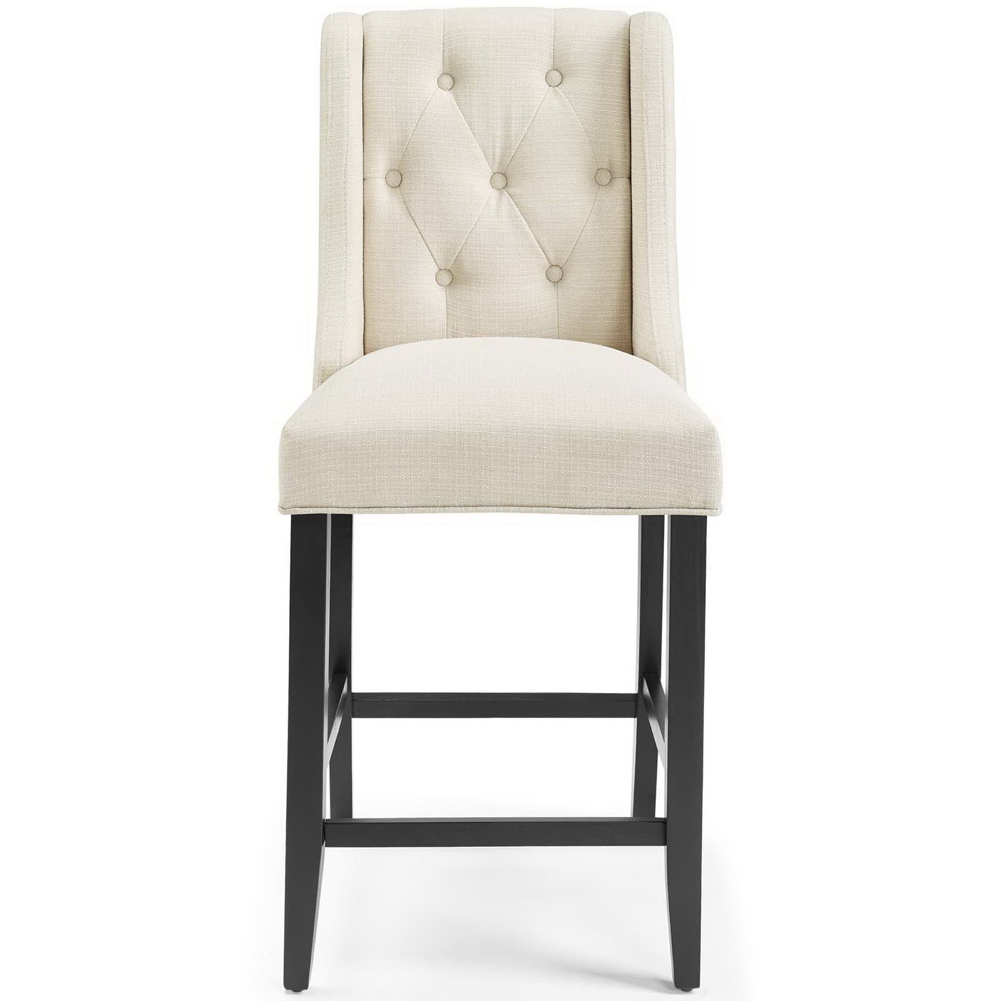 Baronet Upholstered Fabric Counter Bar Stool Set of 2