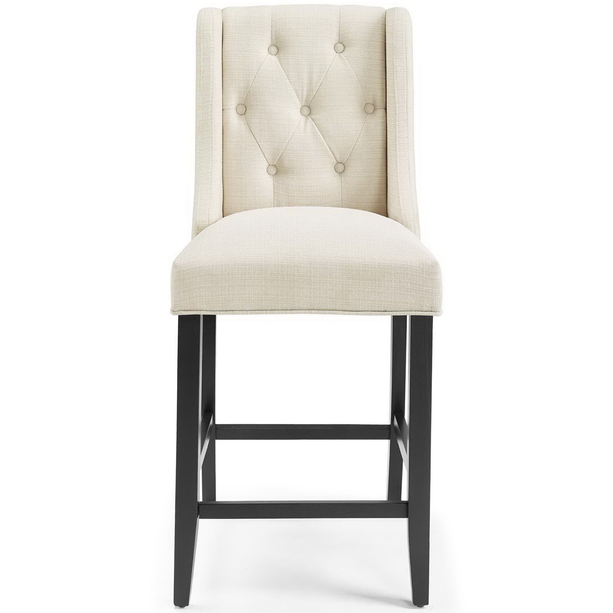Baronet Upholstered Fabric Counter Bar Stool Set of 2