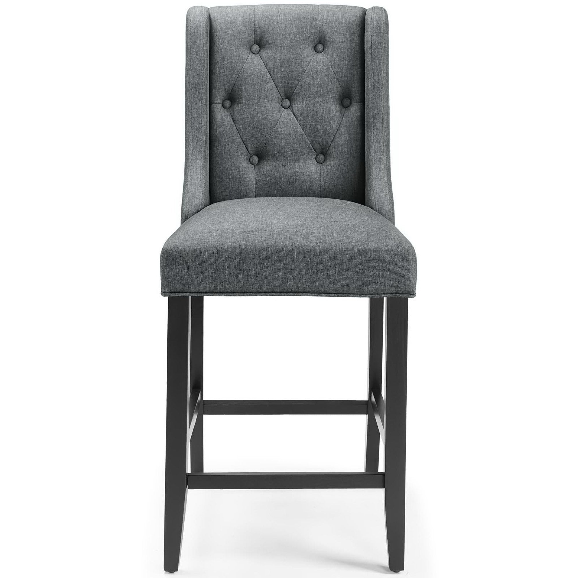 Baronet Upholstered Fabric Counter Bar Stool Set of 2