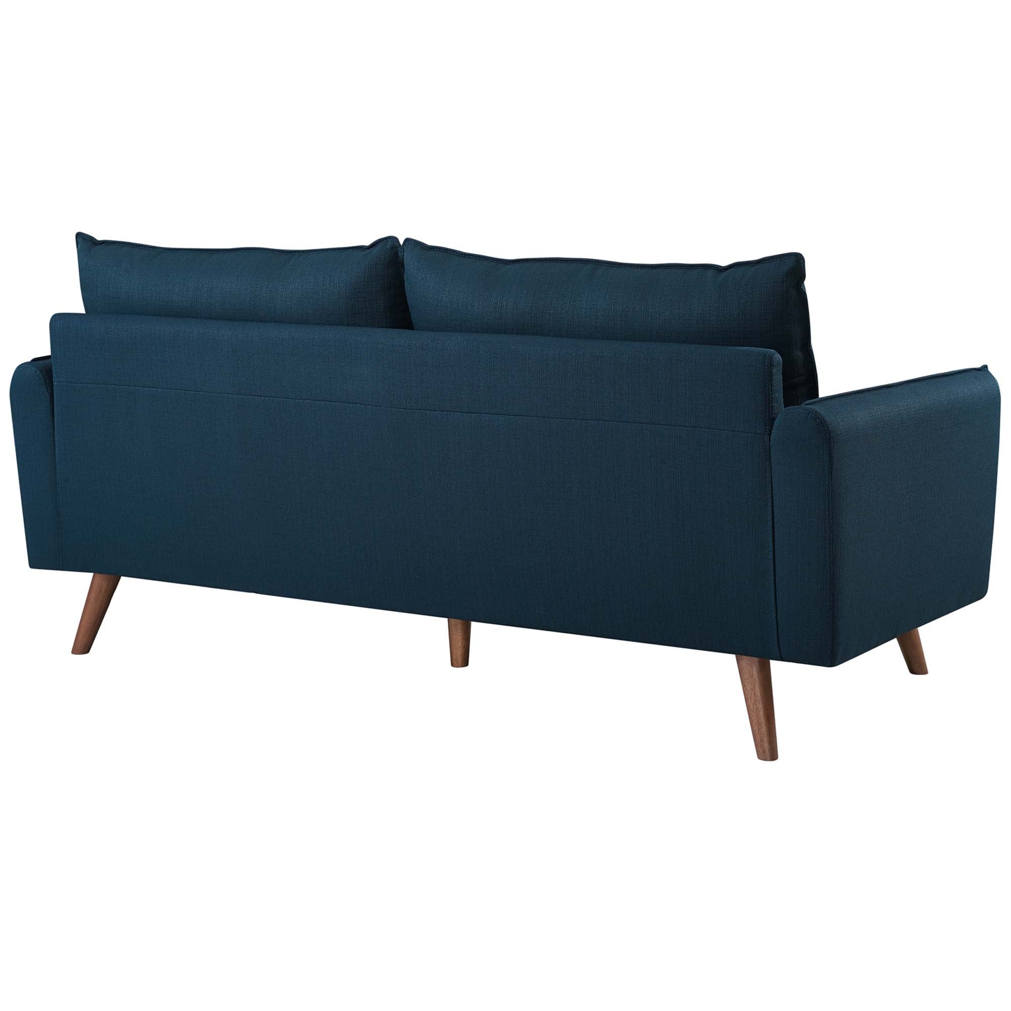 Revive Upholstered Fabric Sofa and Loveseat Set - Teal