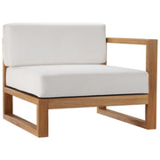 Upland Outdoor Patio Right-Arm Chair - Natural White