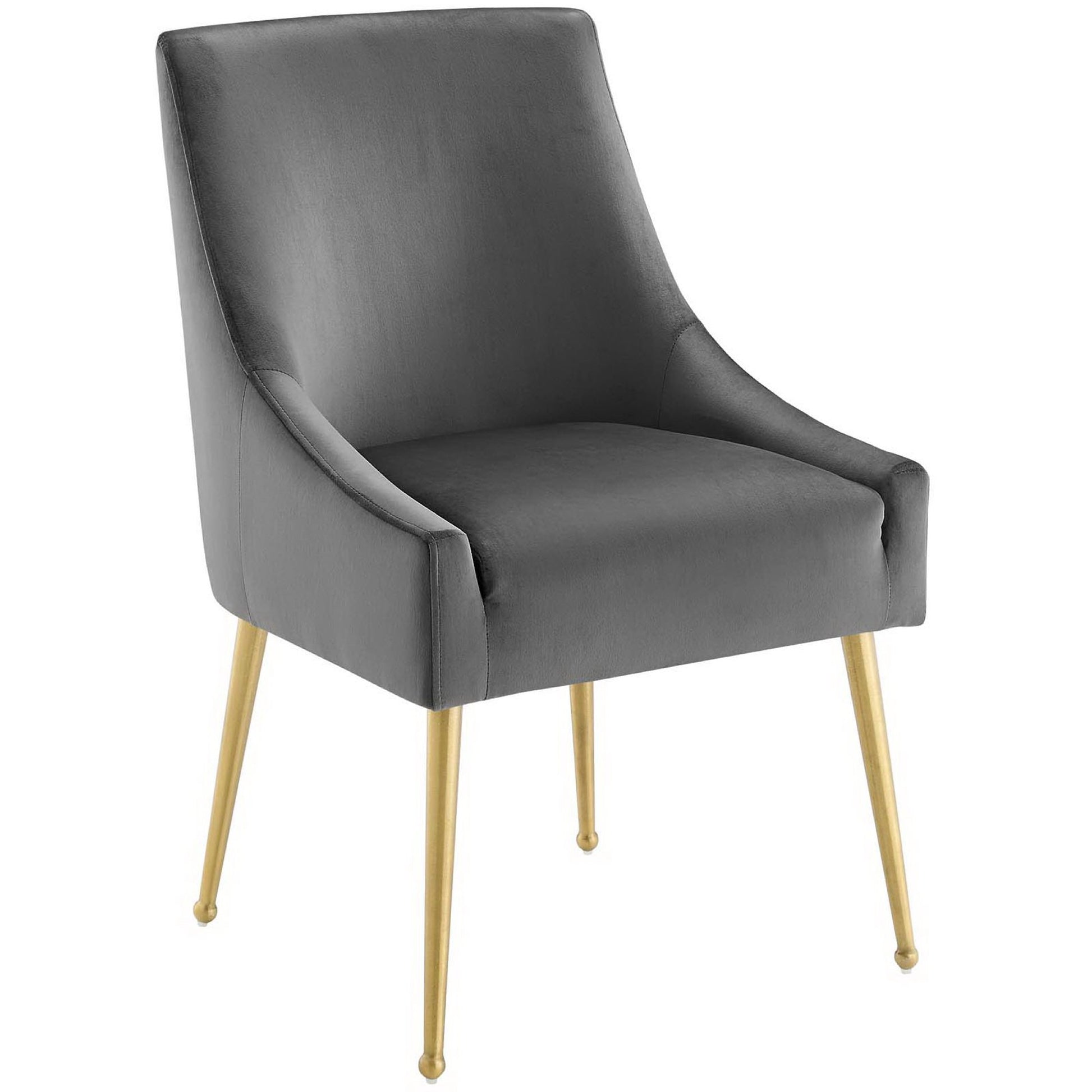 Discern Upholstered Performance Velvet Dining Chair Set of 2 - Light Blue