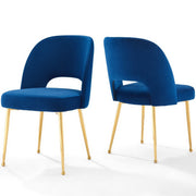 Rouse Dining Room Side Chair Set of 2 - Navy