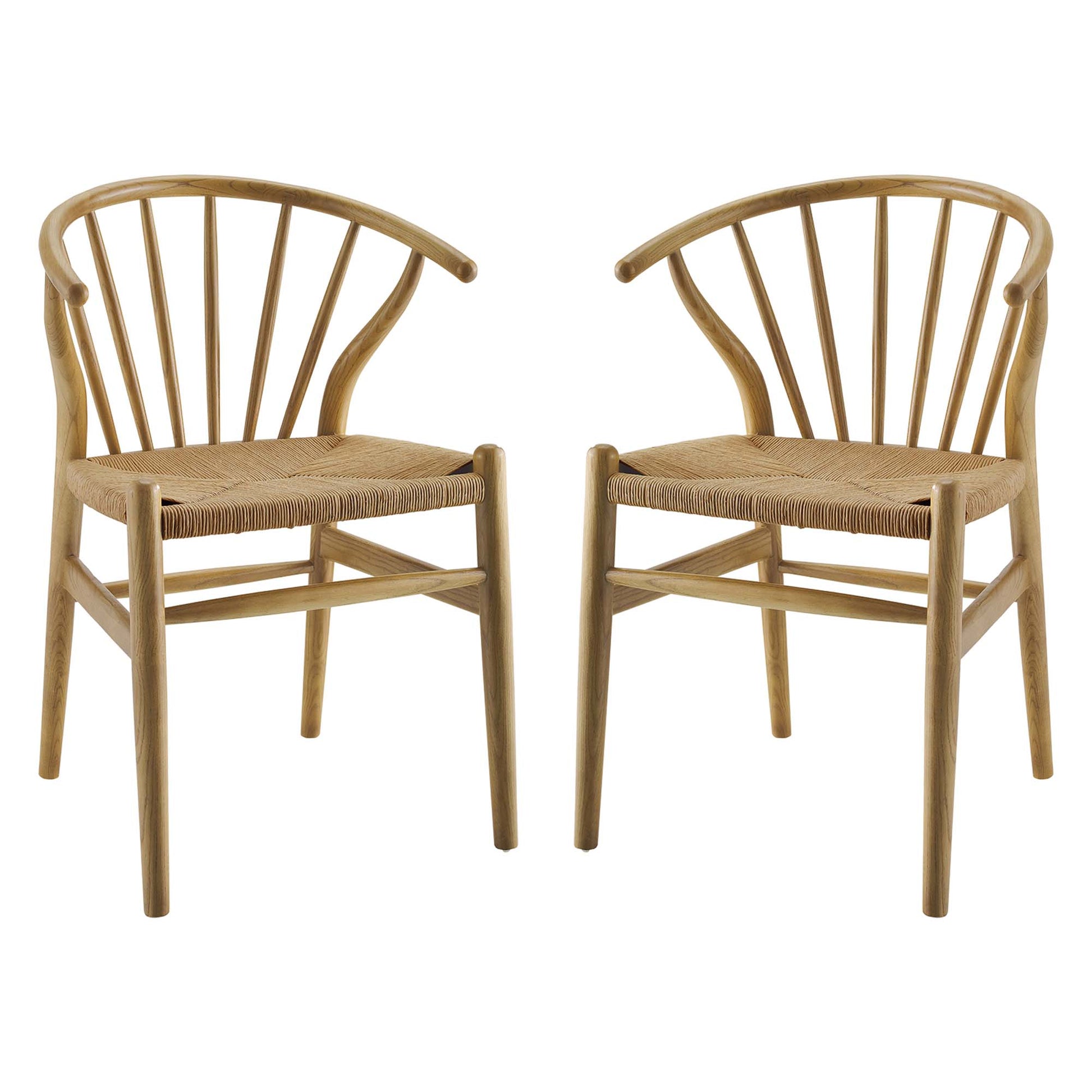 Flourish Spindle Wood Dining Side Chair Set of 2