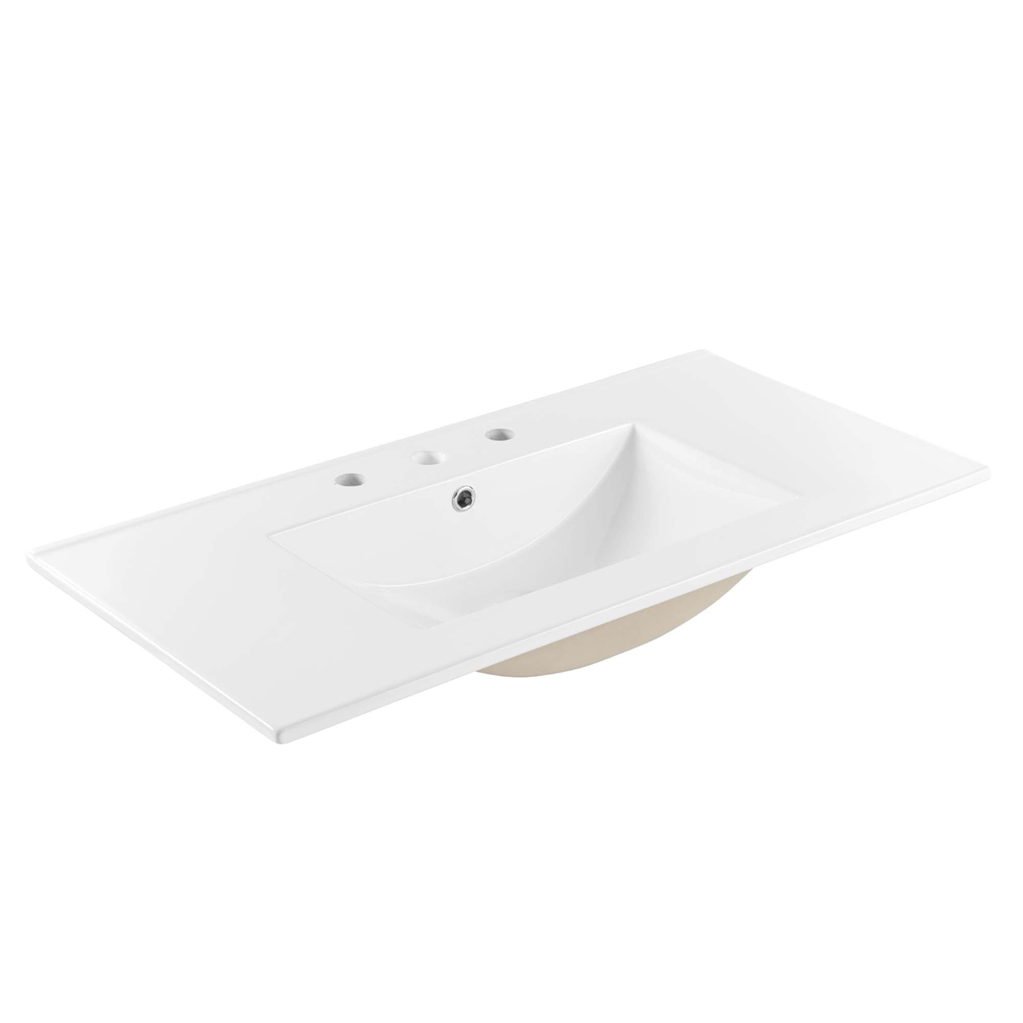 Cayman 36" Bathroom Sink - White