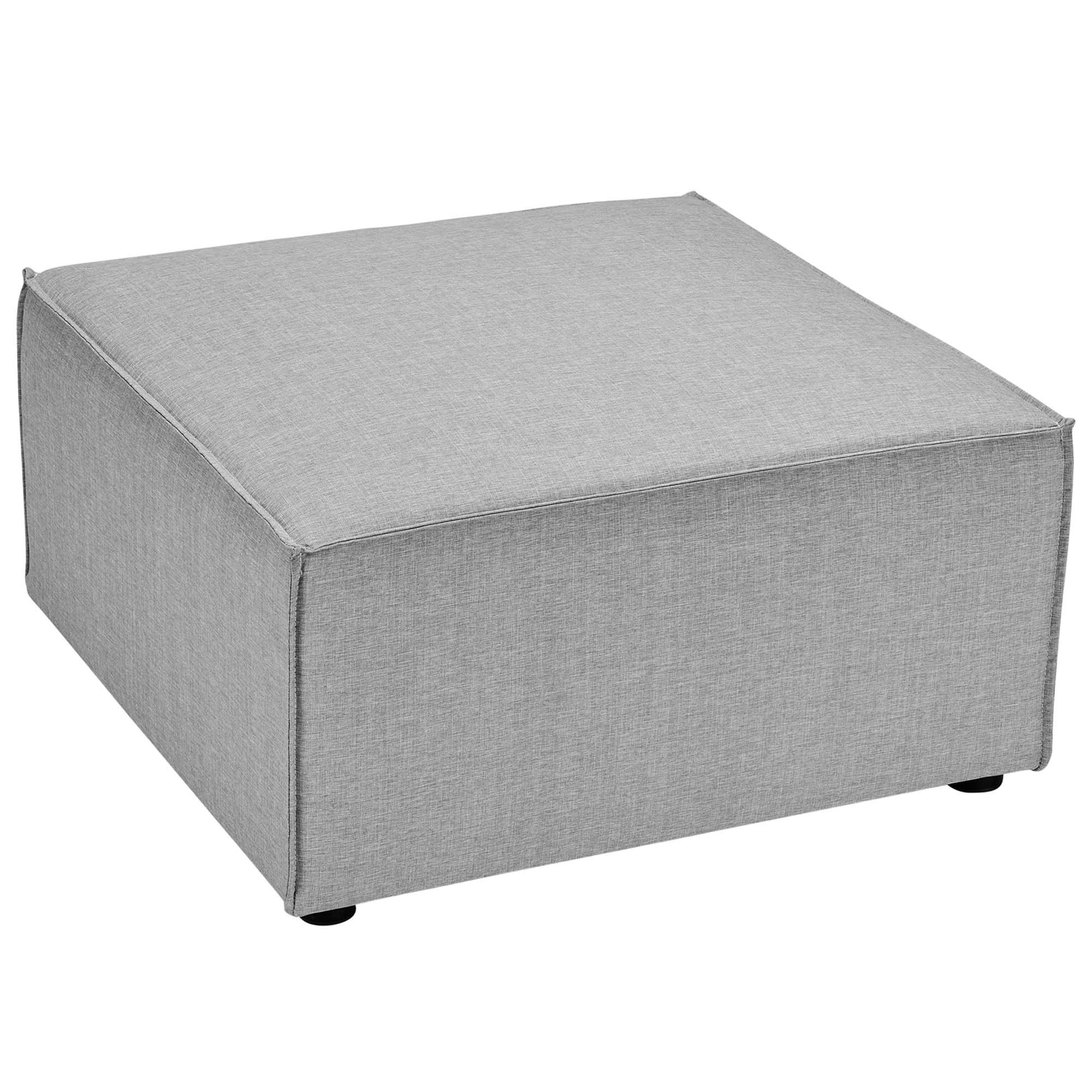 Saybrook Outdoor Patio Upholstered Sectional Sofa Ottoman - Turquoise