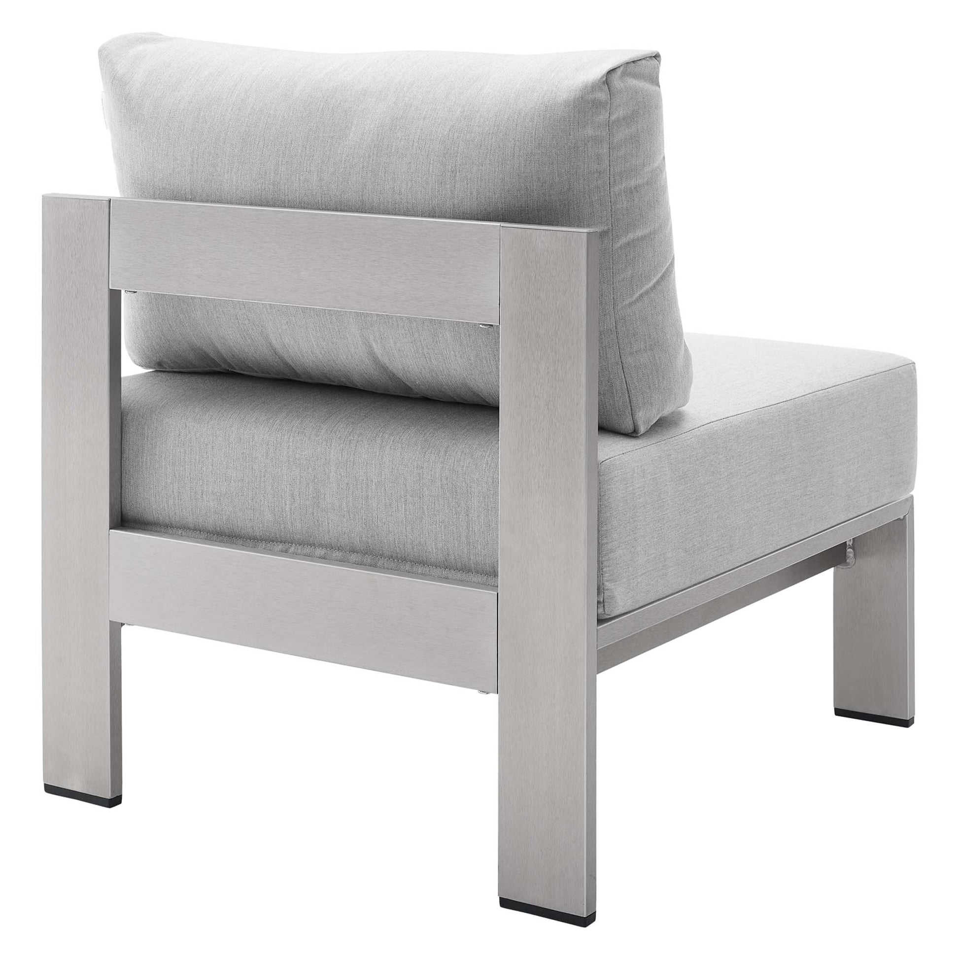 Shore Sunbrella® Fabric Aluminum Outdoor Armless Chair