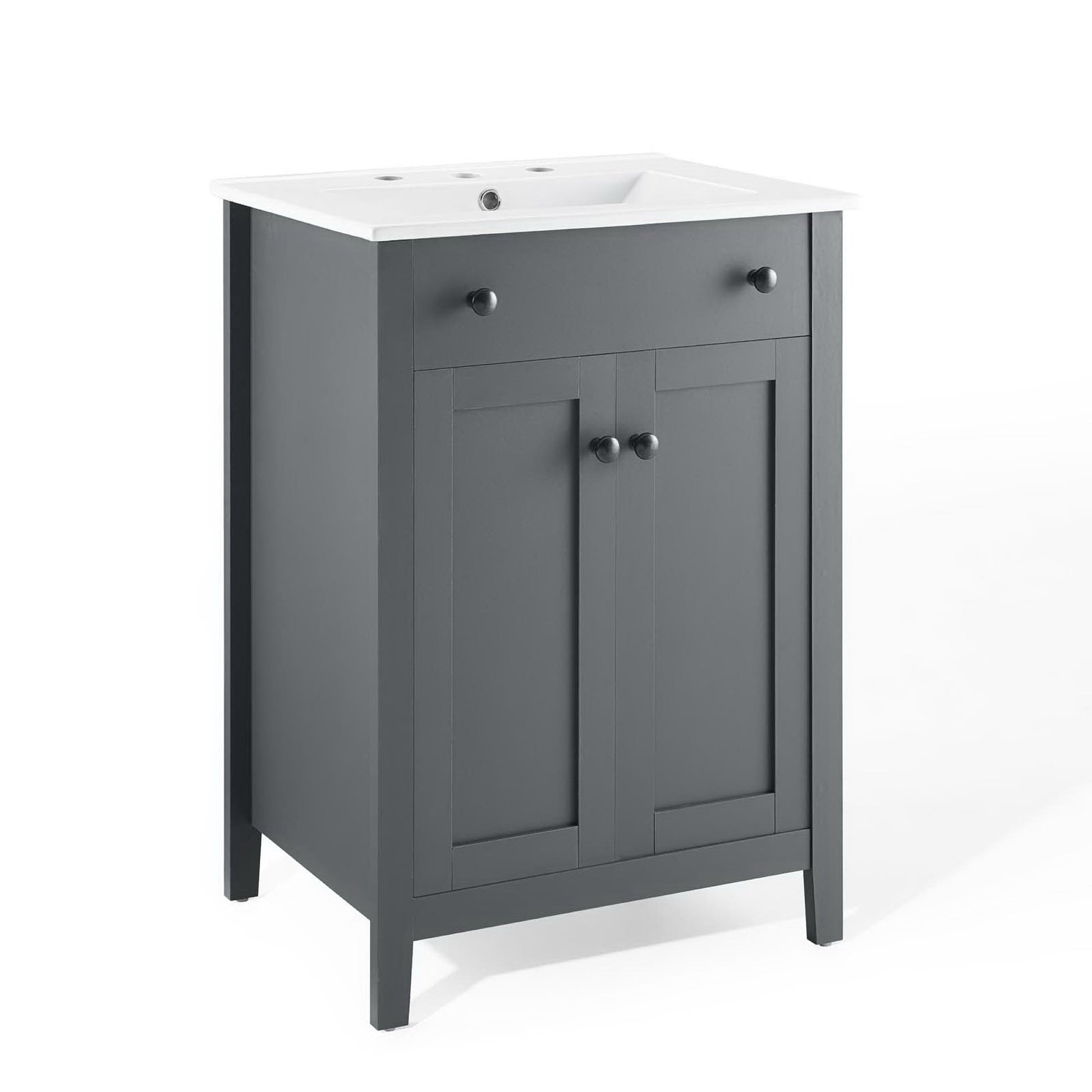 Nantucket Bathroom Vanity Basin Included - Gray White