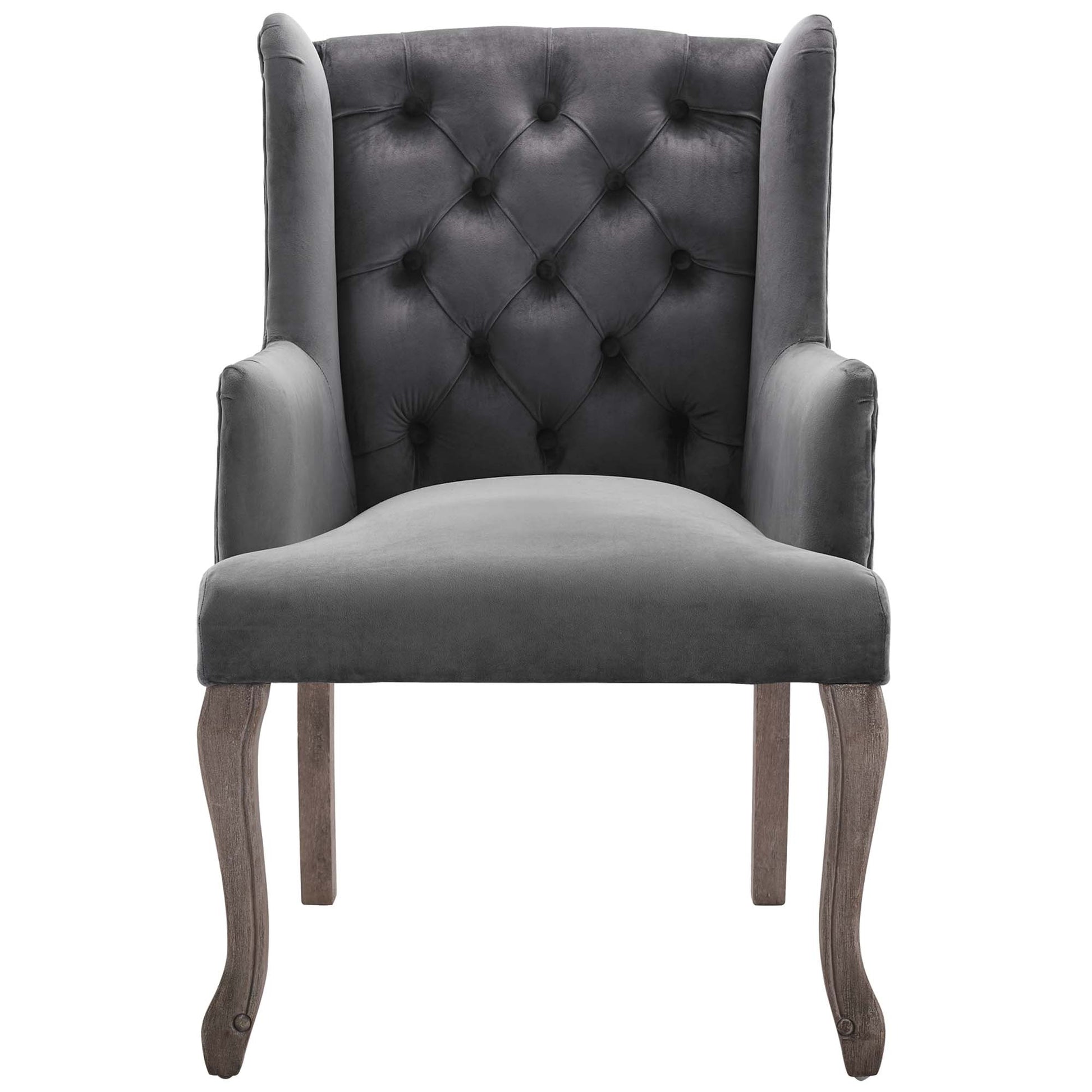 Realm Armchair Performance Velvet Set of 2 - Navy