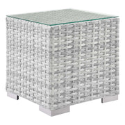 Convene Outdoor Patio Side Table - Light Gray