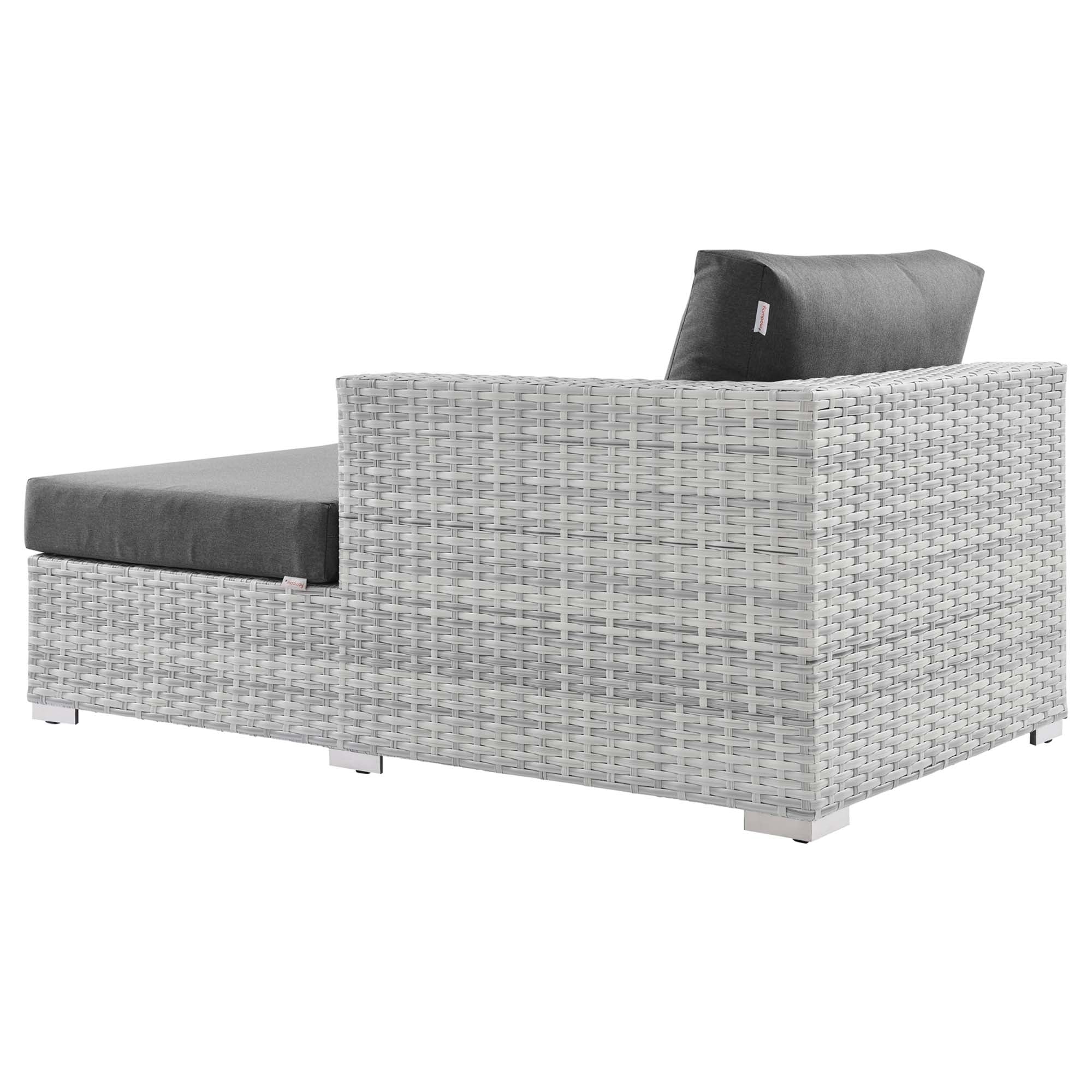 Convene Outdoor Patio Right Chaise - Light Gray Navy