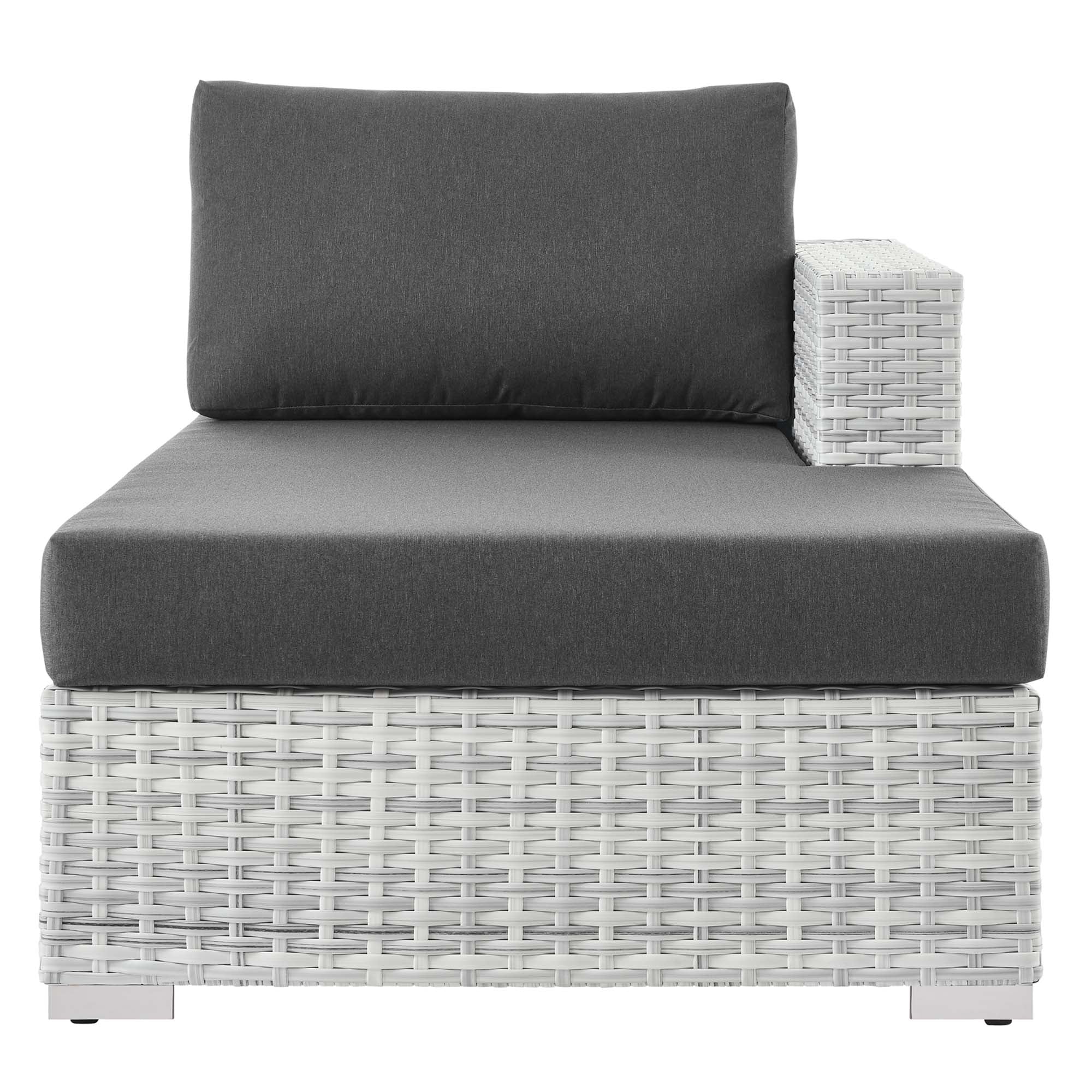 Convene Outdoor Patio Right Chaise - Light Gray White