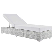 Convene Outdoor Patio Chaise - Light Gray White