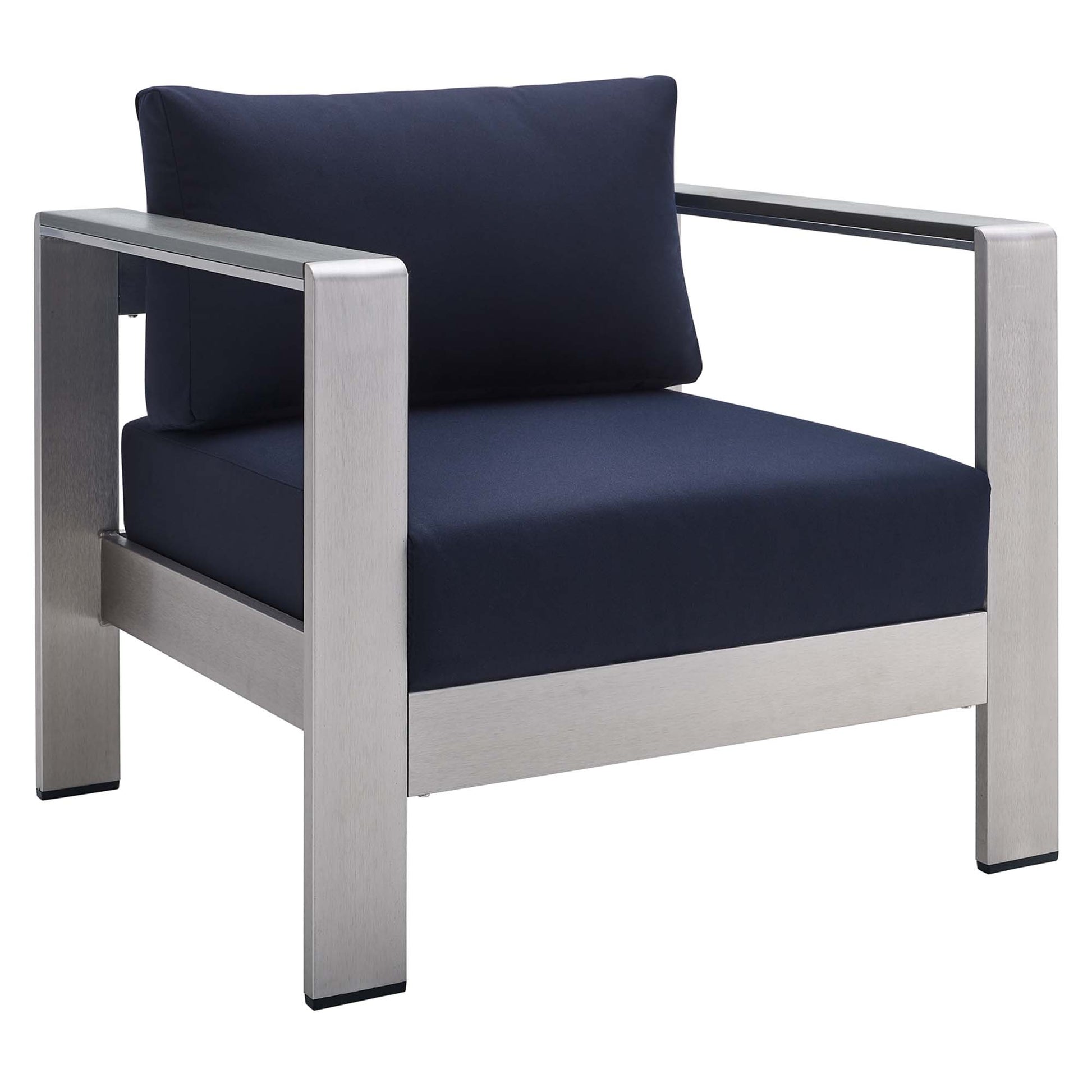 Shore 9 Piece Sunbrella® Fabric Outdoor Aluminum Sectional Sofa Set