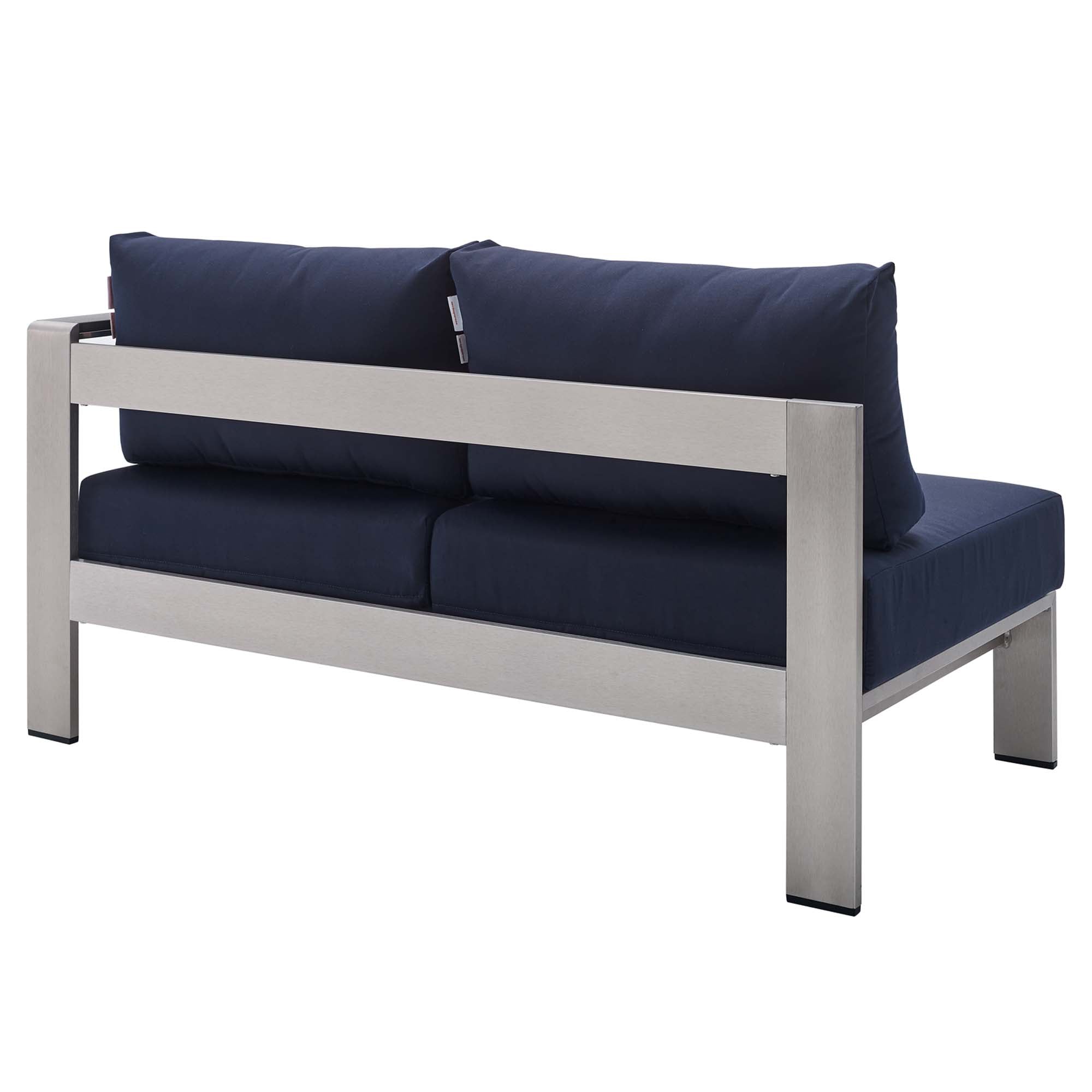 Shore 9 Piece Sunbrella® Fabric Outdoor Aluminum Sectional Sofa Set