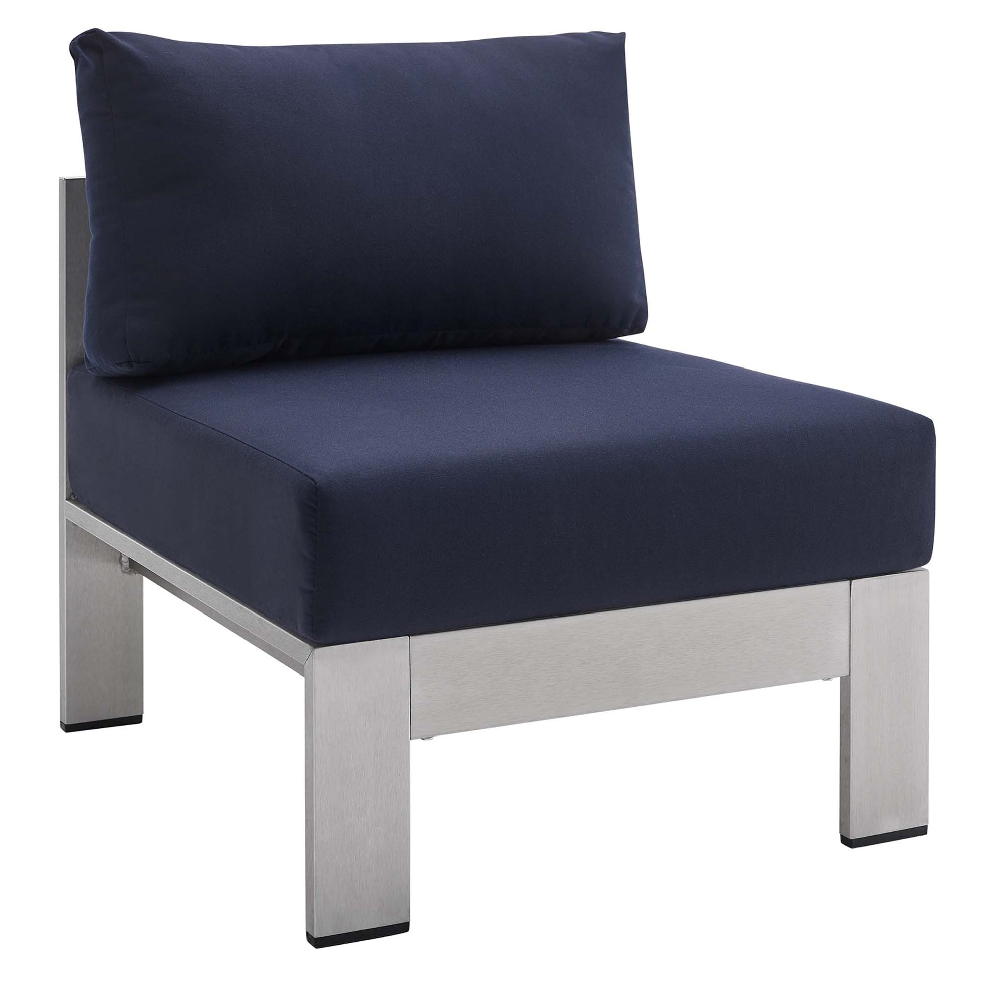 Shore 9 Piece Sunbrella® Fabric Outdoor Aluminum Sectional Sofa Set