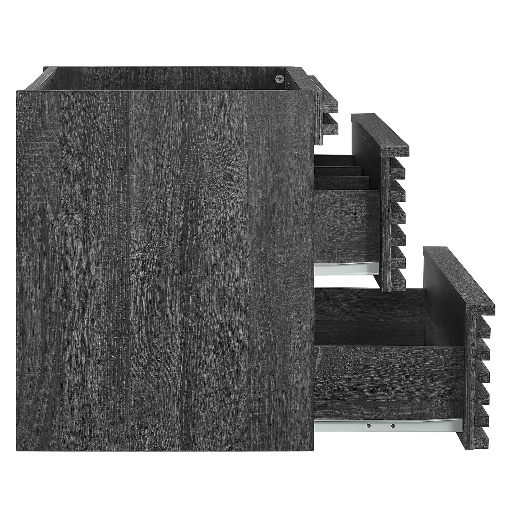 Render Wall-Mount Bathroom Cabinet Basin Not Included - Oak