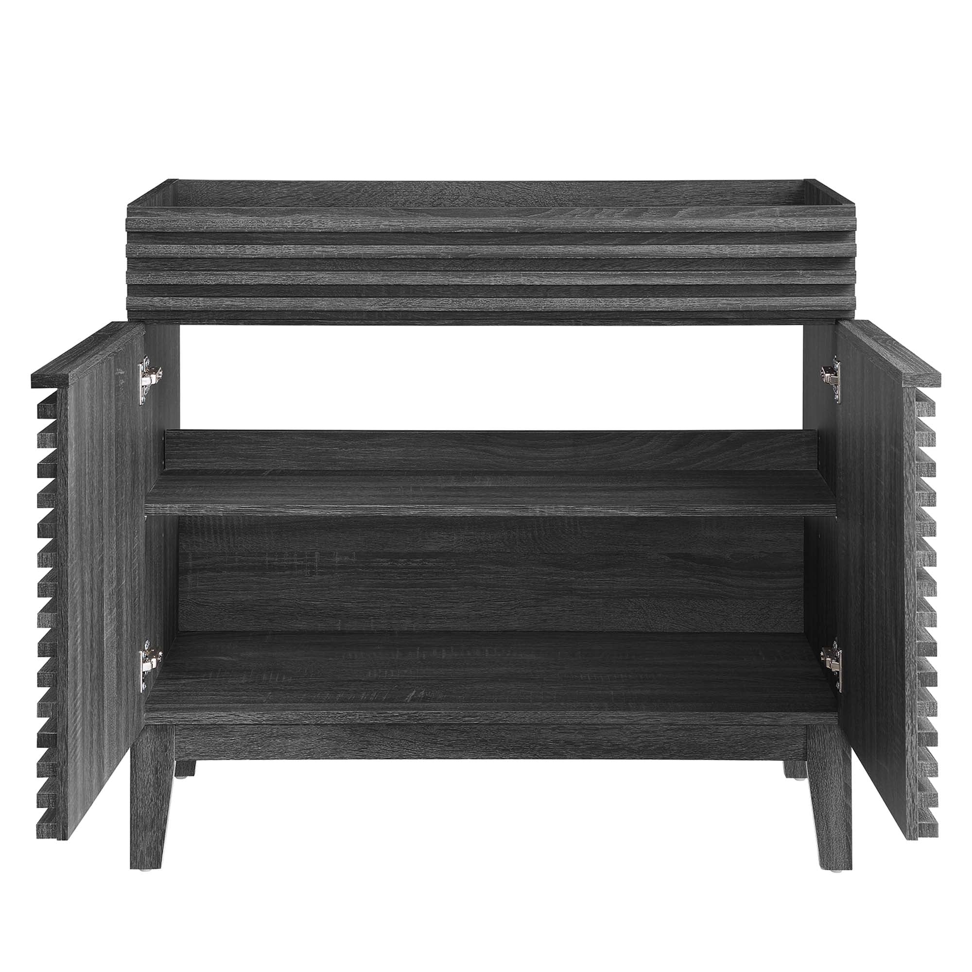 Render 36" Bathroom Vanity Cabinet - White Walnut